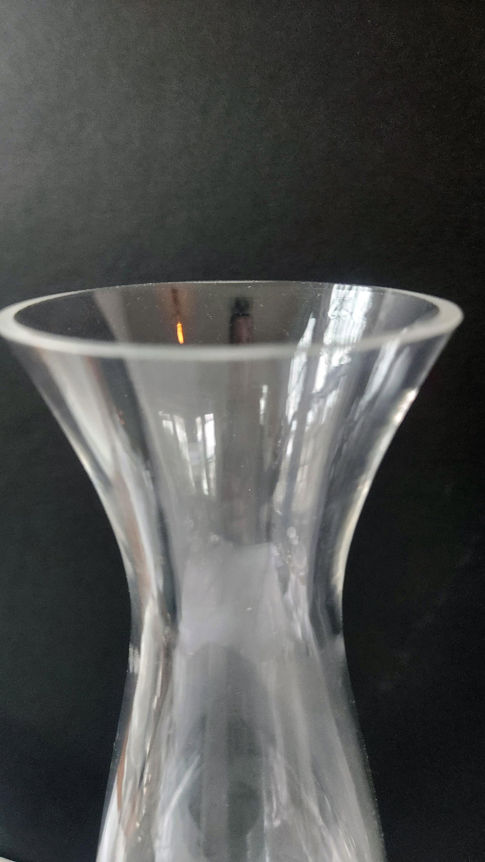 Mid 20th Century Mid-Century Modern Clear Glass Decanter With Solid Mushroom Stopper - 6