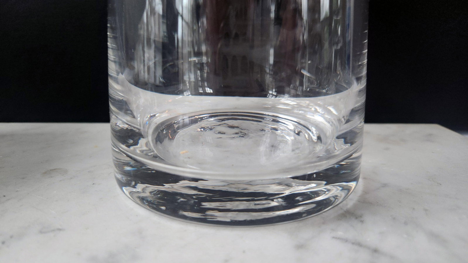 Mid 20th Century Mid-Century Modern Clear Glass Decanter With Solid Mushroom Stopper - 7