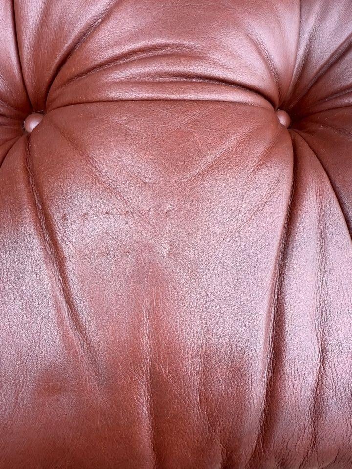 Leather Tufted Ottoman by Charles Stewart - 6
