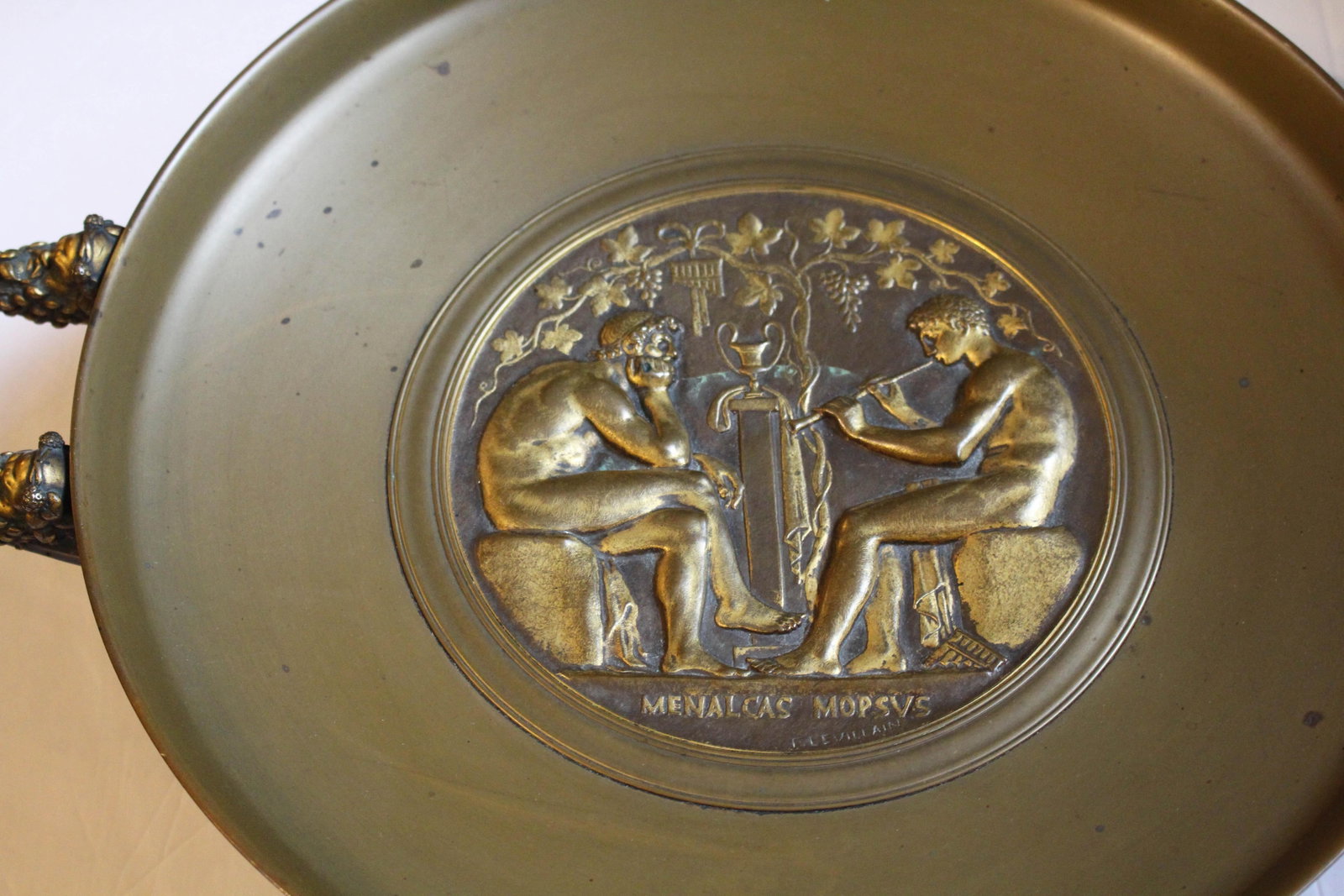 Late 19th Century Bronze Tazza Likely by Barbedienne - 2
