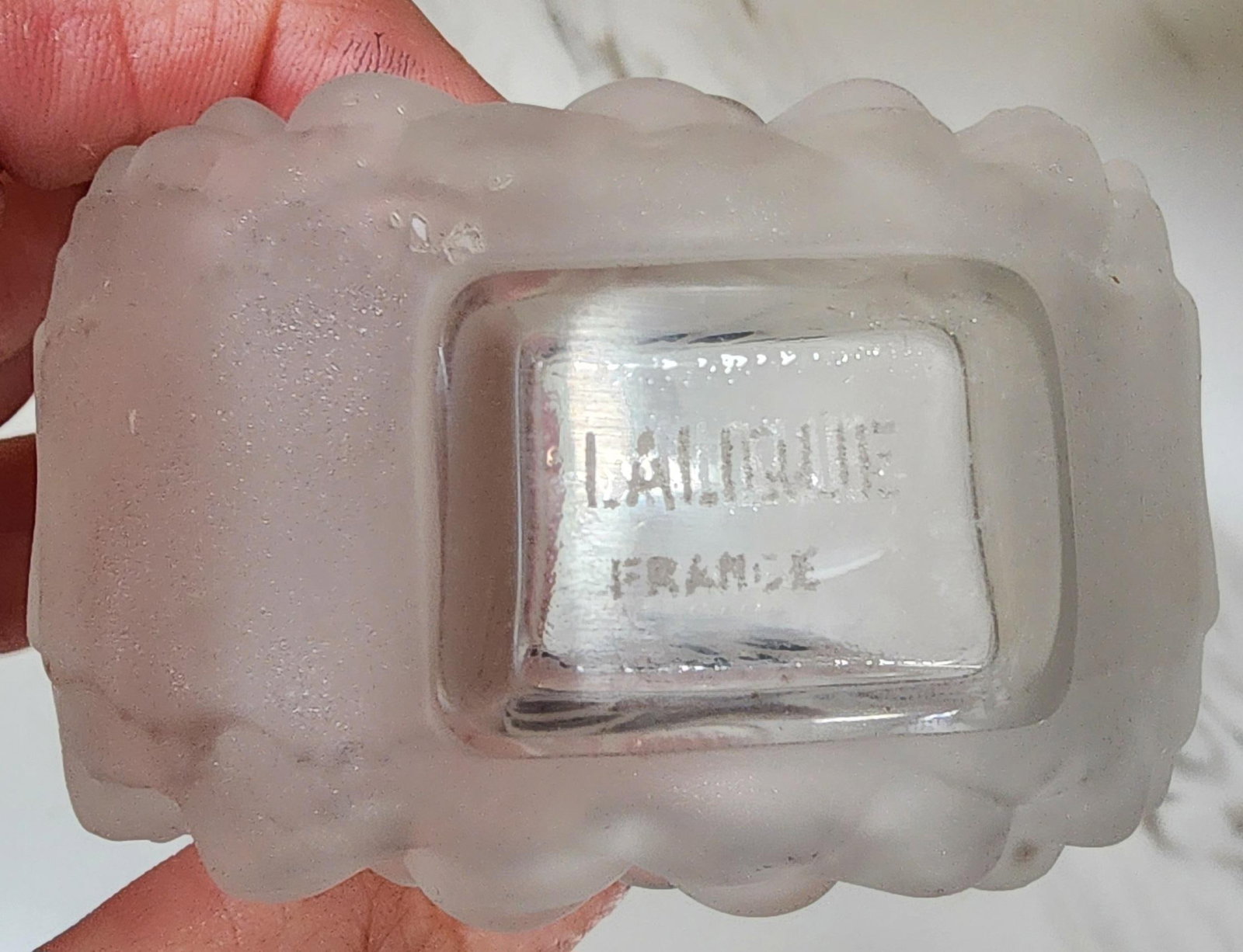 1900s 2 Lalique Dahlia Perfume Bottles - 2
