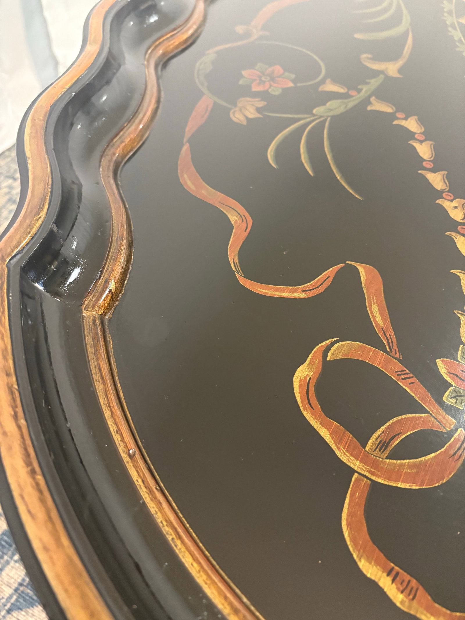 Late 20th Century Attributed to Maitland Smith Ebonized Oval Neoclassical Coffee Table - 11