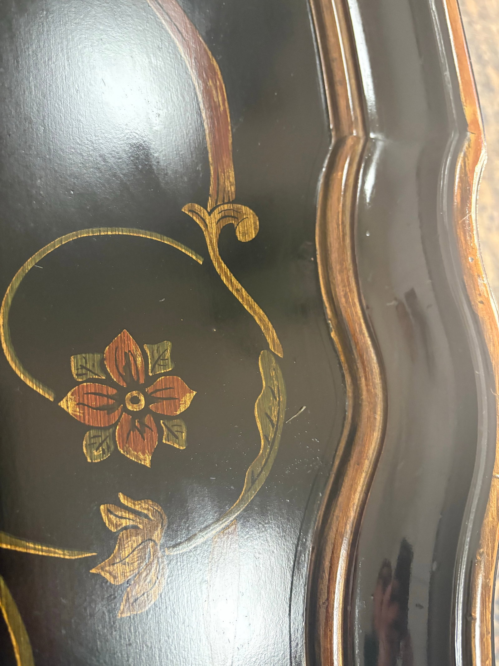 Late 20th Century Attributed to Maitland Smith Ebonized Oval Neoclassical Coffee Table - 4
