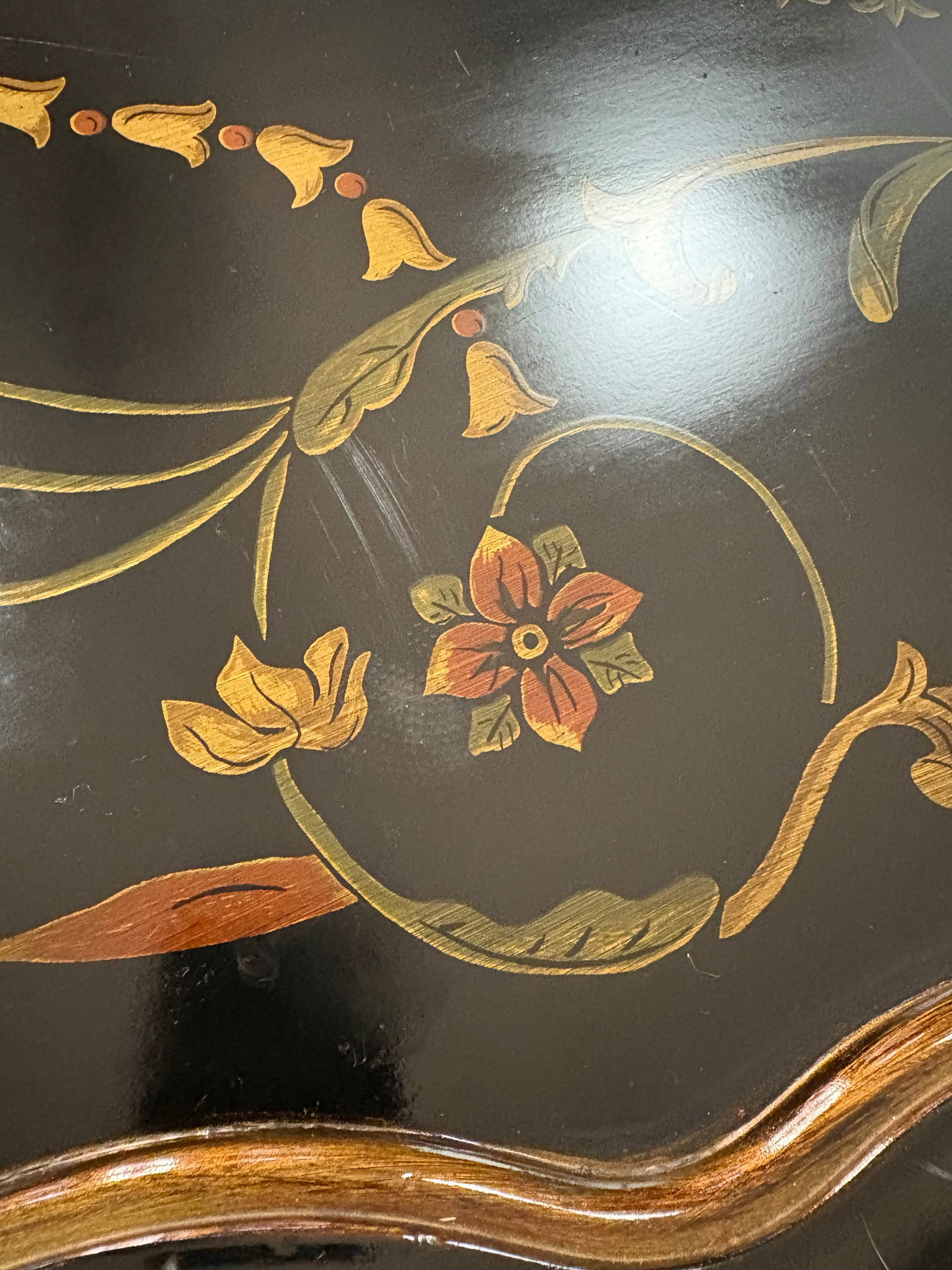 Late 20th Century Attributed to Maitland Smith Ebonized Oval Neoclassical Coffee Table - 8