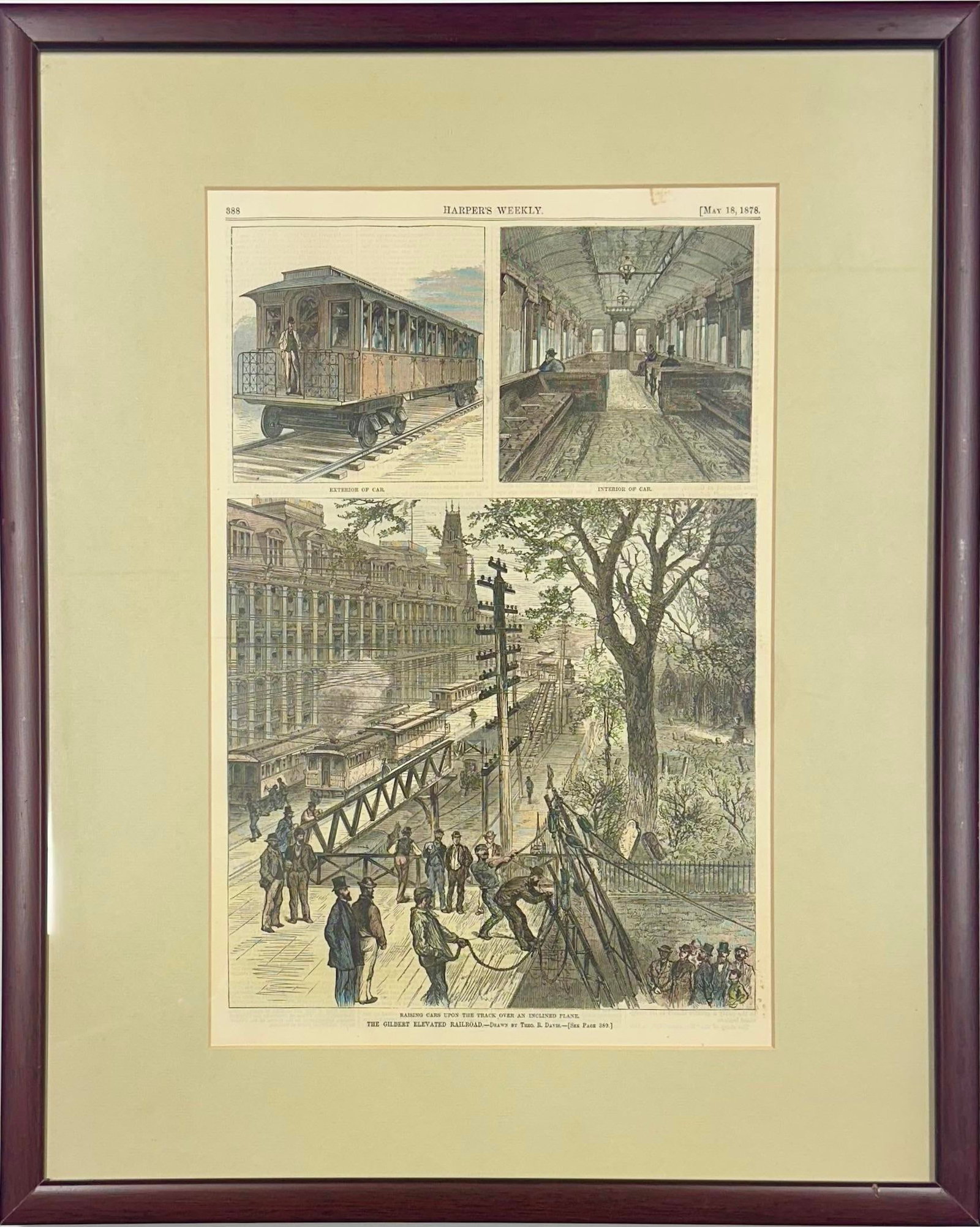 New York City Elevated Train (6th Avenue), 1878 (Framed) - 3