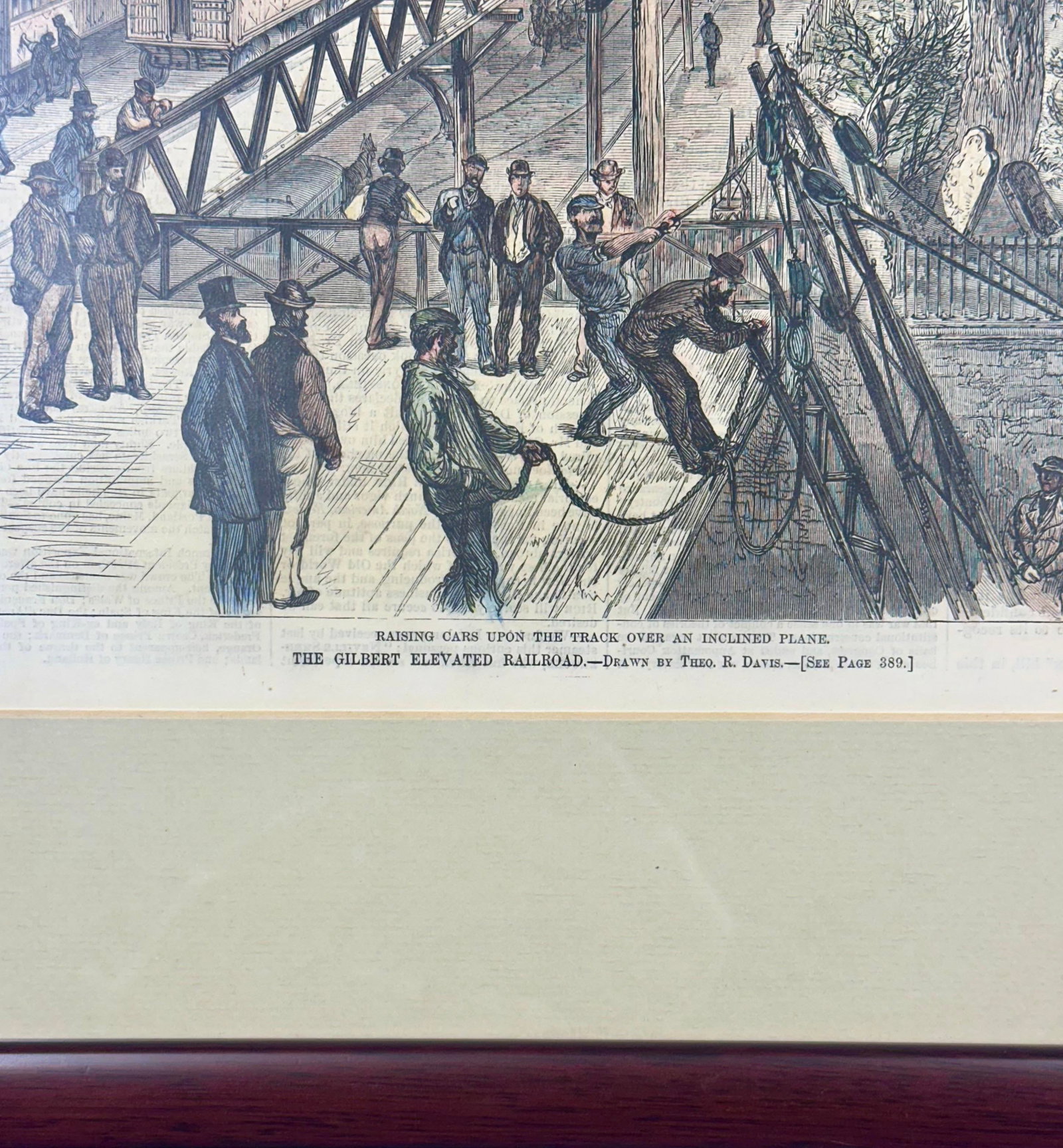 New York City Elevated Train (6th Avenue), 1878 (Framed) - 4
