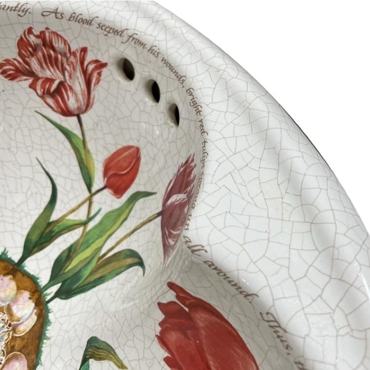 1990's Kohler Artist Edition - Fables and Flowers Cantata Countertop Sink - 7