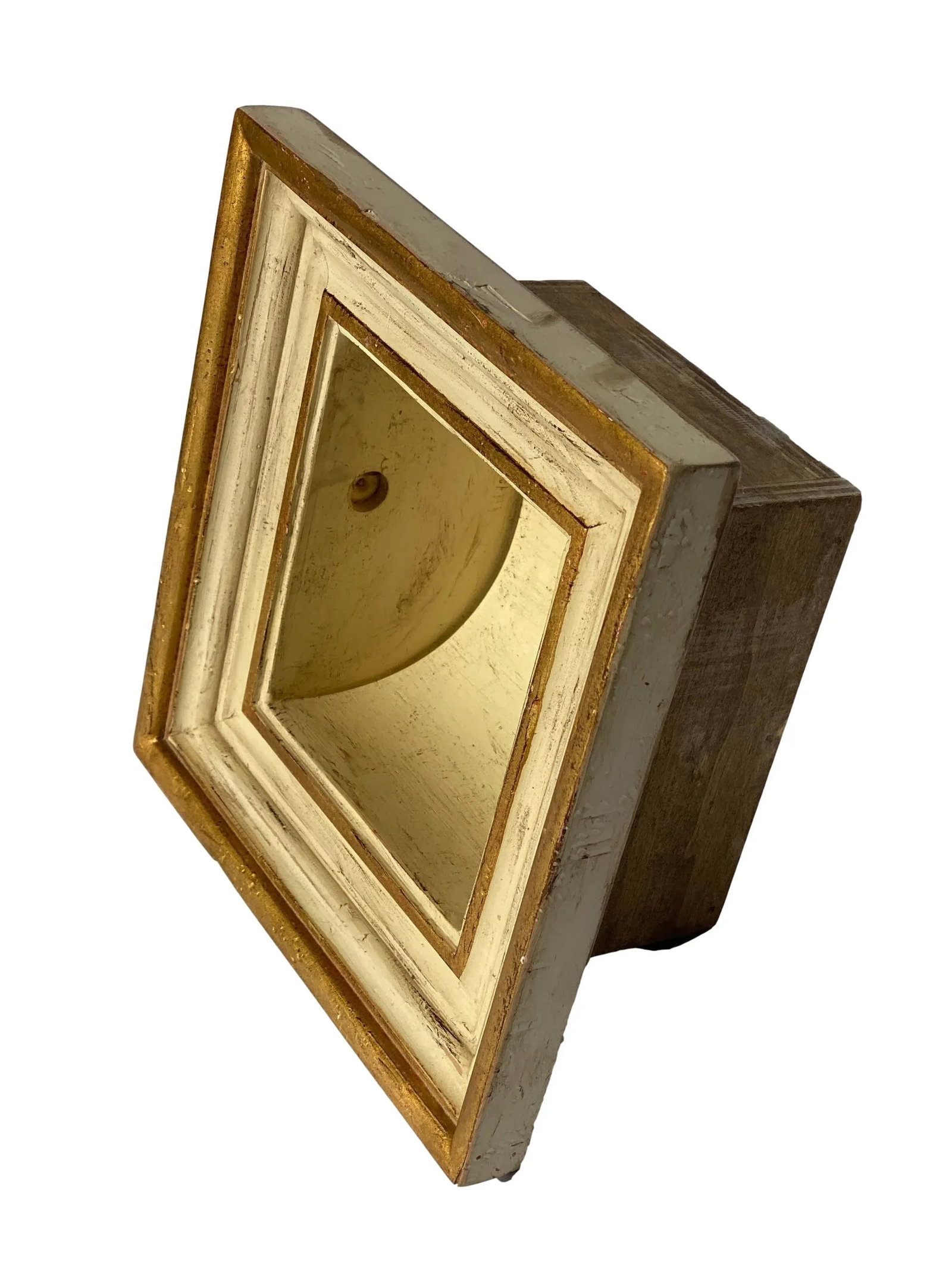 Baroque Style Bathroom Paper Holder in "Nicollo" White & Parcel-Gilt by Judson Rothschild for The Ro - 2