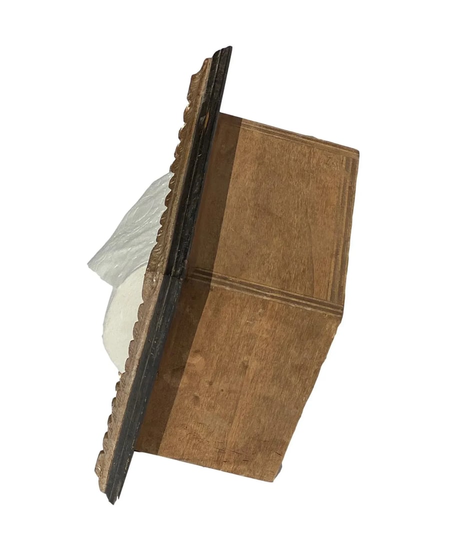 Italian Baroque Style Bathroom Paper Holder in "Ferrantino" Ebony & Parcel-Gilt by Judson Rothschild - 3