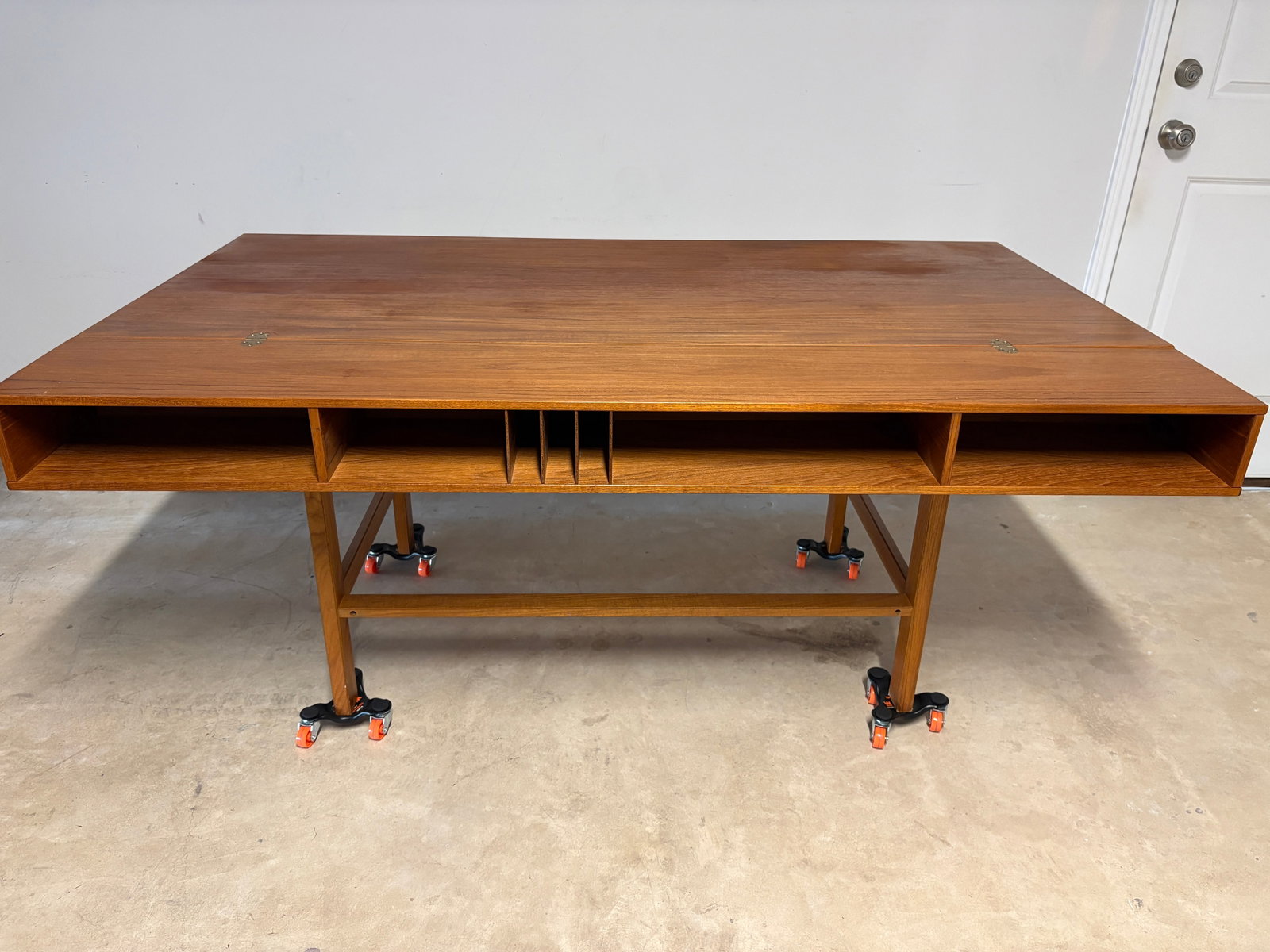 1960s Mid-Century Modern Danish Teak Flip-Top Desk by Peter LÃ¸vig Nielsen - 15