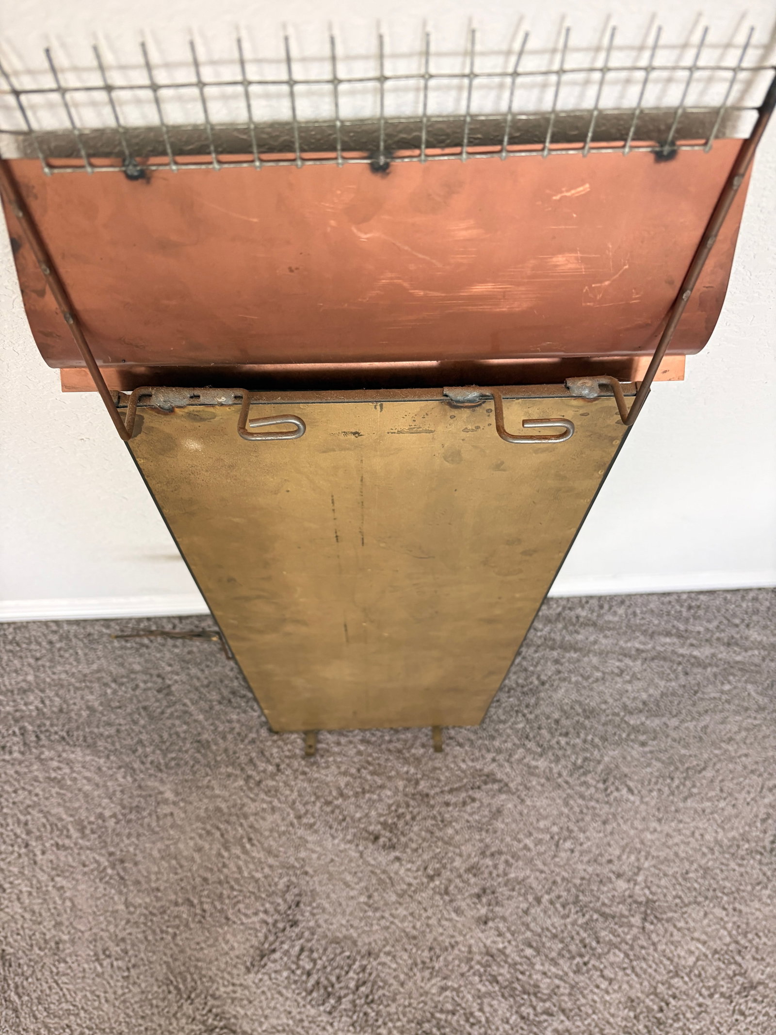 1970s Signed Curtis Jere Mid-Century Modern Street Shop Scene Wall Sculpture in Copper & Brass - 12