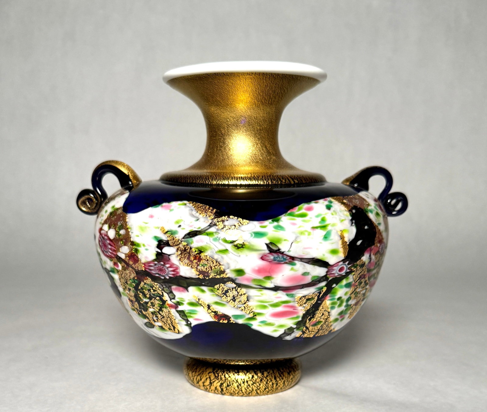 Kuniaki Kuroki Handblown Art Glass Vase, Heisei Period, Japan - 2