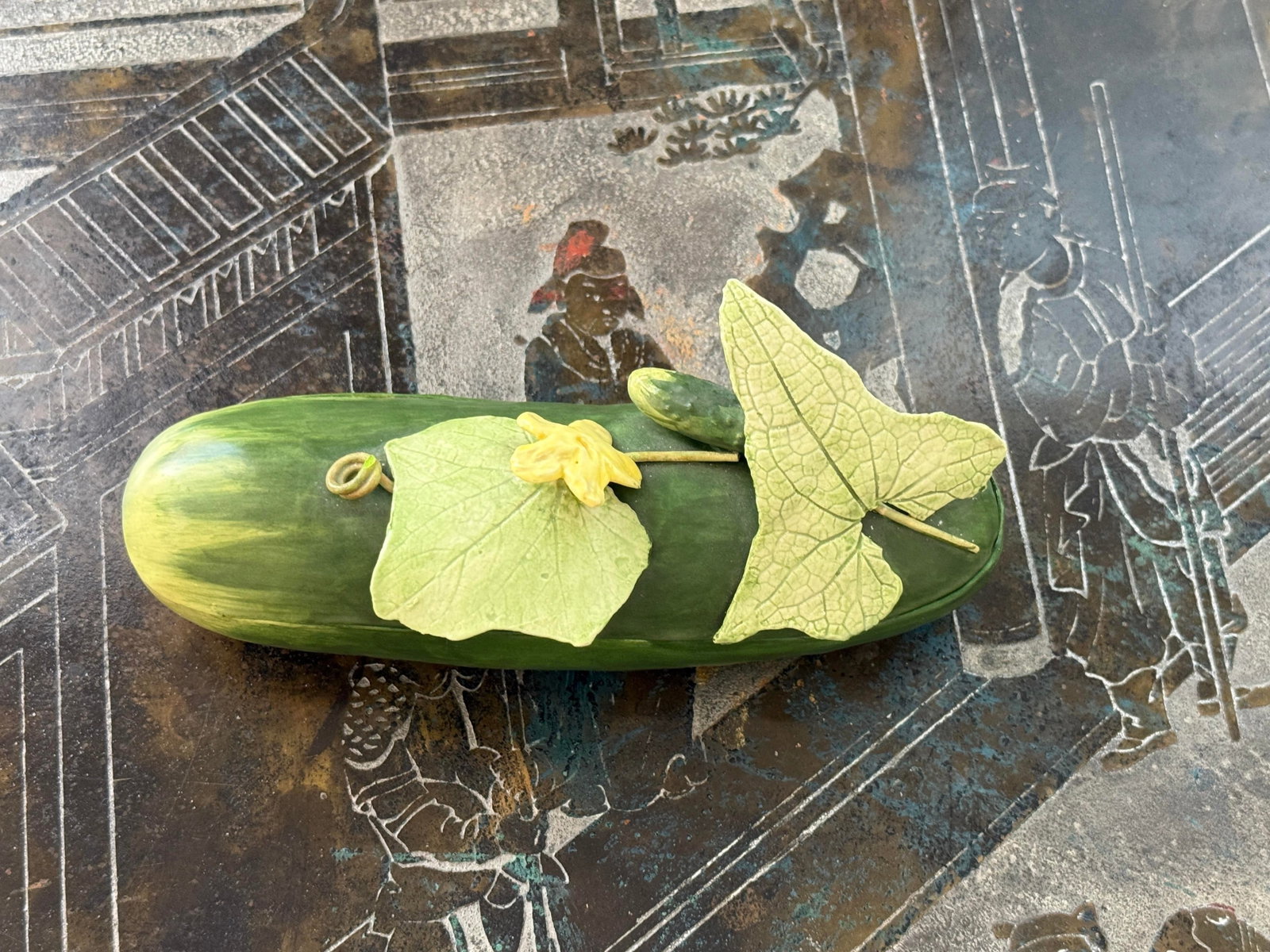 Mary Kirk Kelly Porcelain Zucchini Box - 11