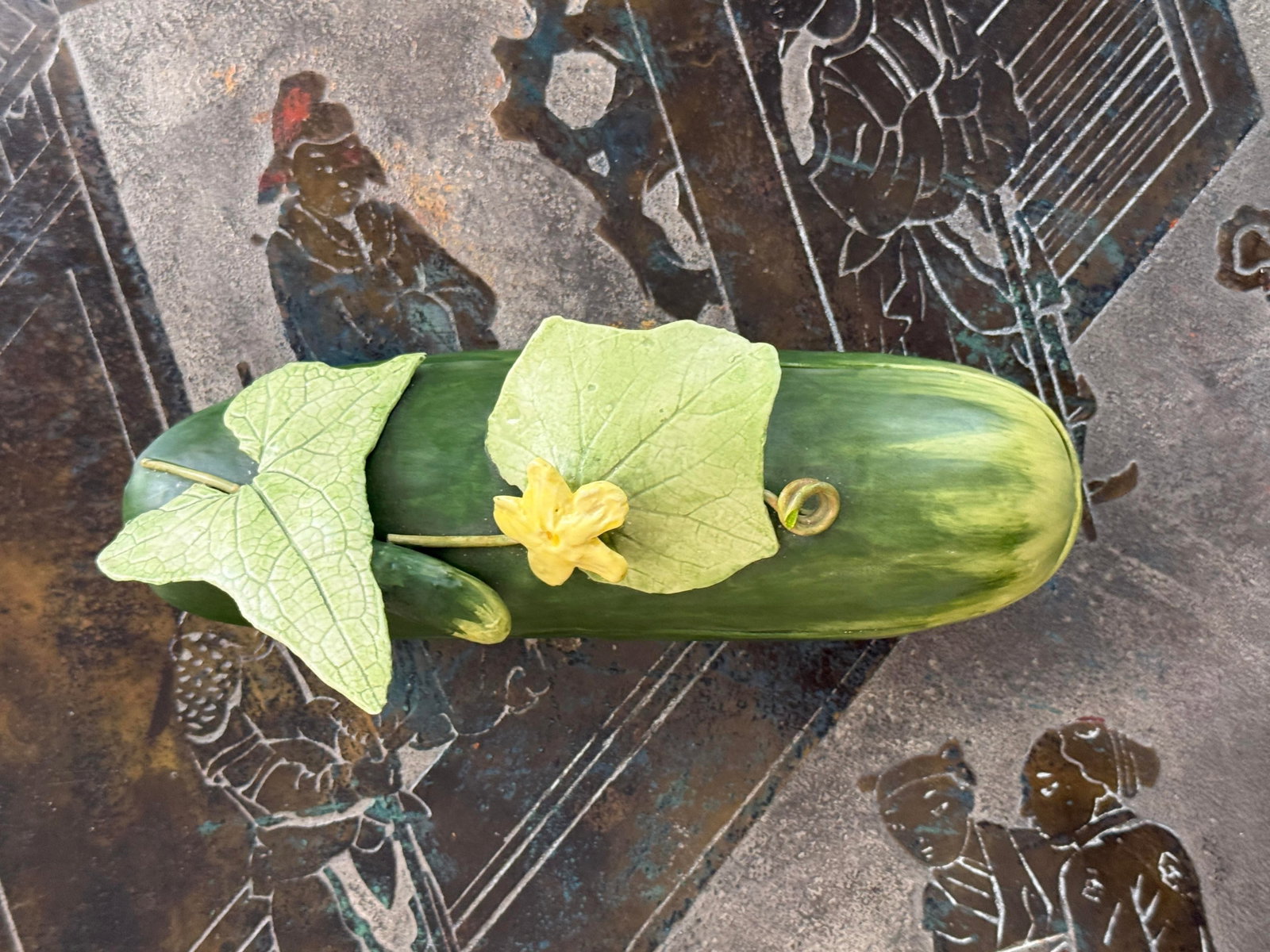 Mary Kirk Kelly Porcelain Zucchini Box - 2