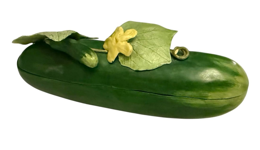 Mary Kirk Kelly Porcelain Zucchini Box - 4