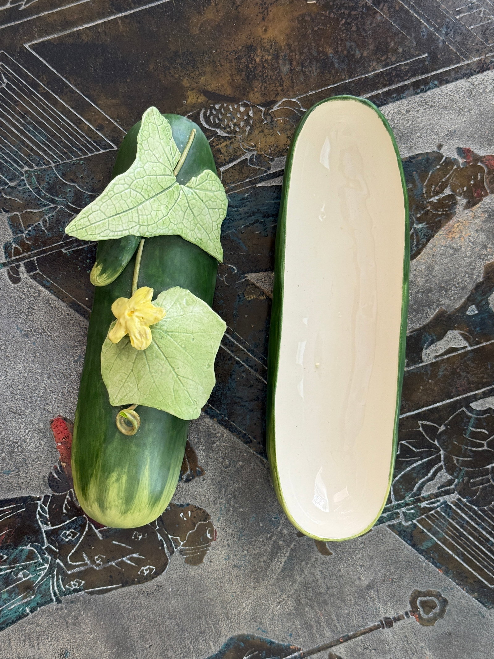 Mary Kirk Kelly Porcelain Zucchini Box - 5
