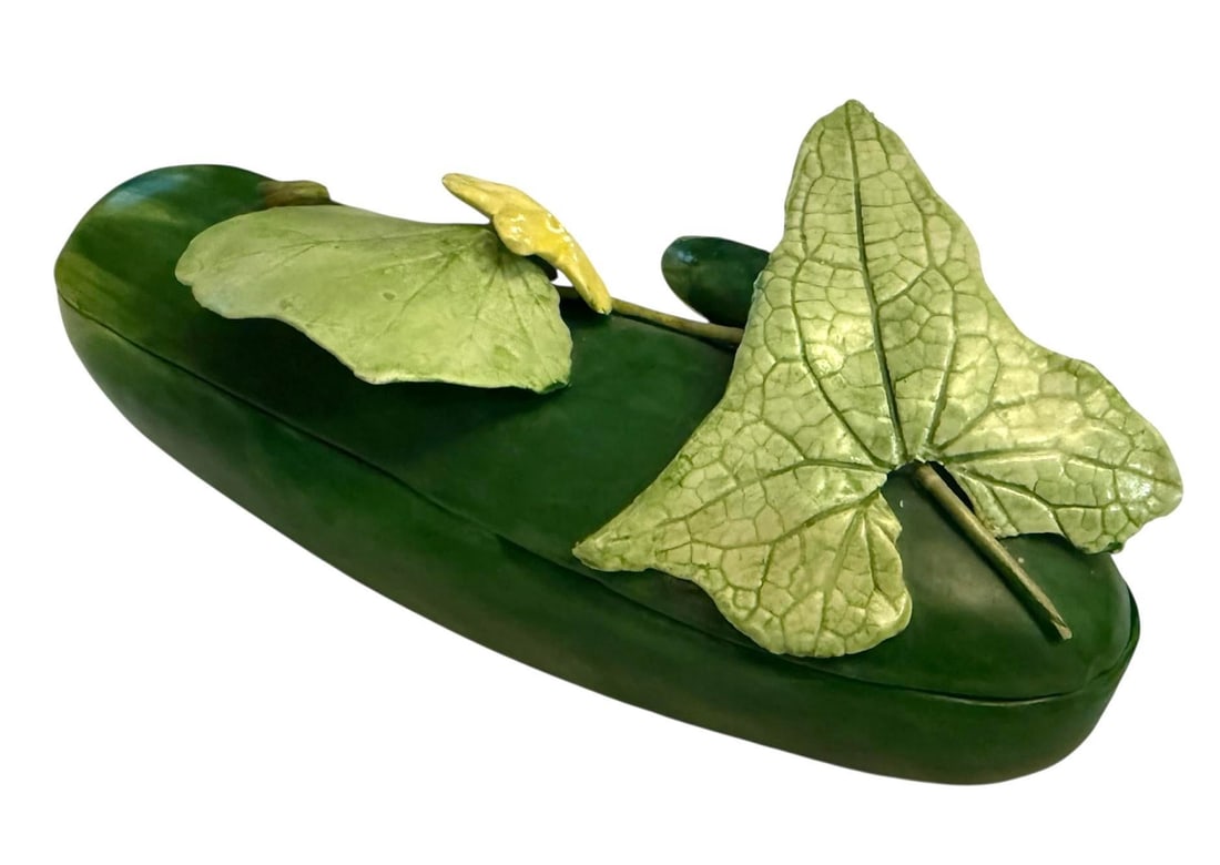 Mary Kirk Kelly Porcelain Zucchini Box - 7
