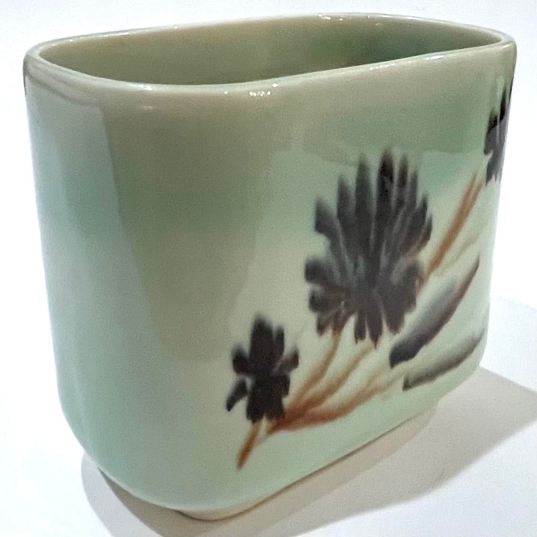 Mid 20th Century Modern Porcelain Cachepot Pair by F. Joseph Von Tury - 4