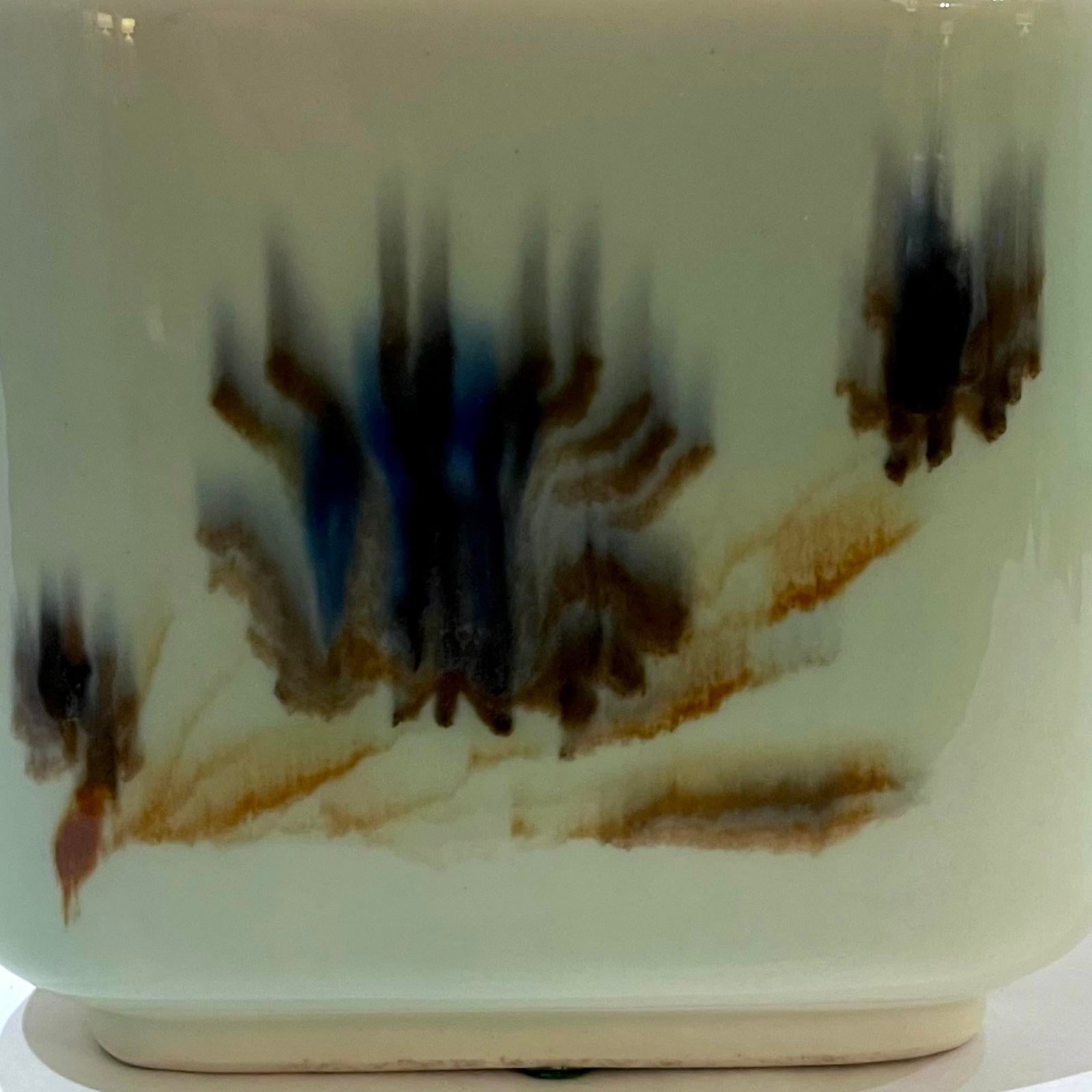 Mid 20th Century Modern Porcelain Cachepot Pair by F. Joseph Von Tury - 7