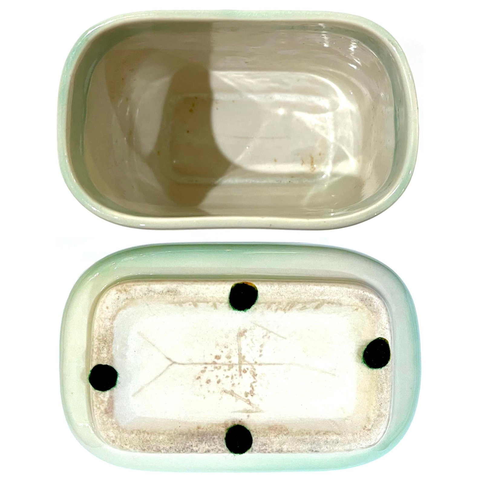 Mid 20th Century Modern Porcelain Cachepot Pair by F. Joseph Von Tury - 8