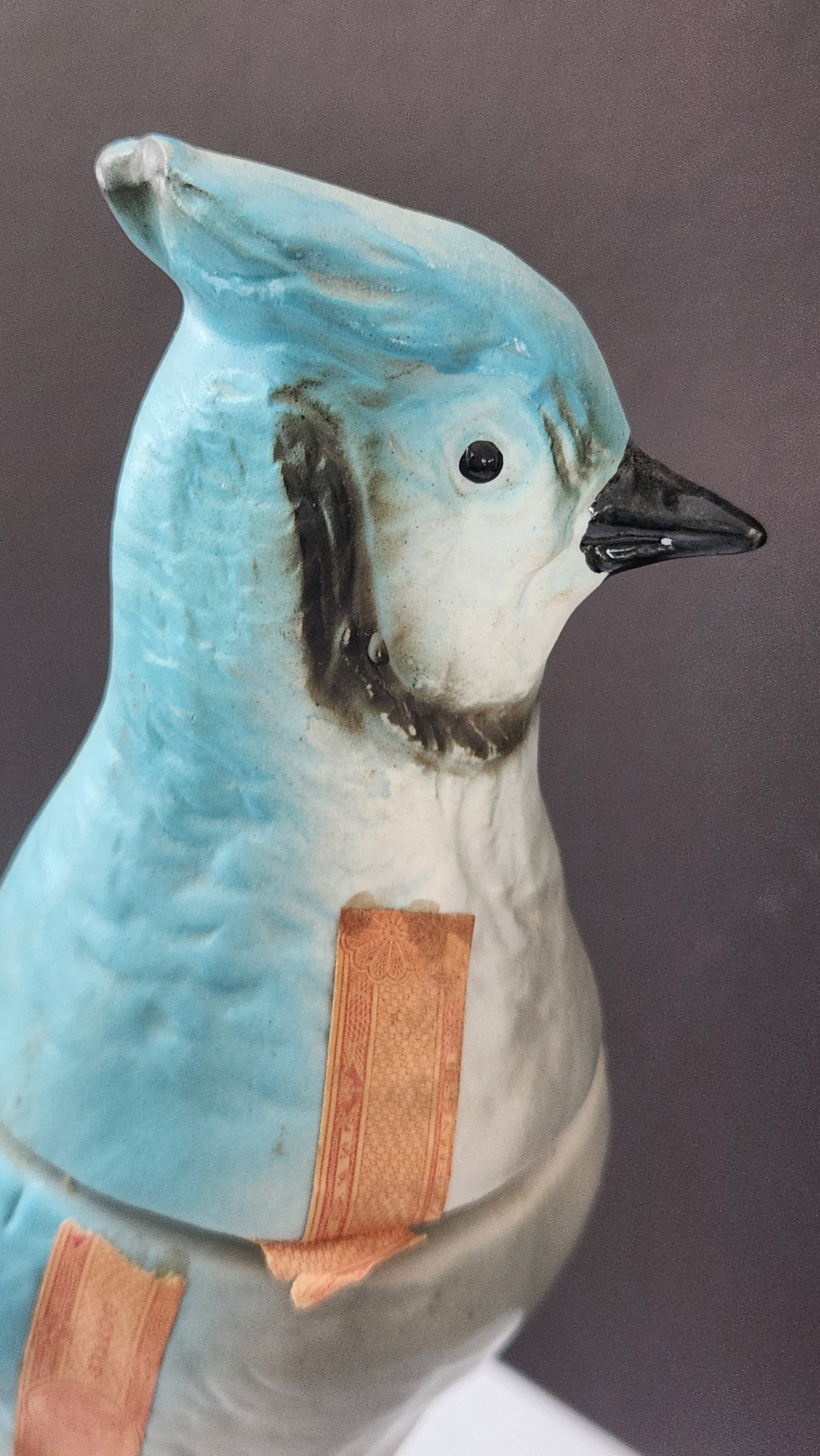 1960s Jim Beam "Beam's Trophy" Blue Jay Figural Bourbon Decanter – Western Americana, 13" - 3