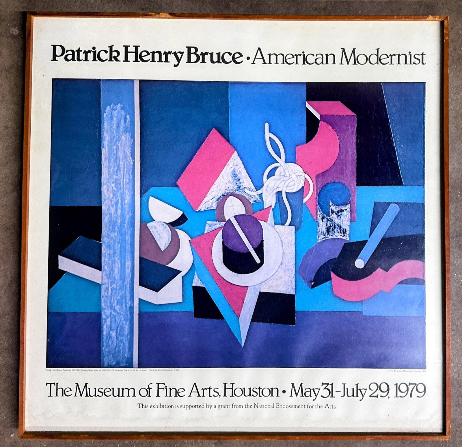 Original Patrick Henry Bruce "American Modernist " 1979 Exhibition Poster - 2