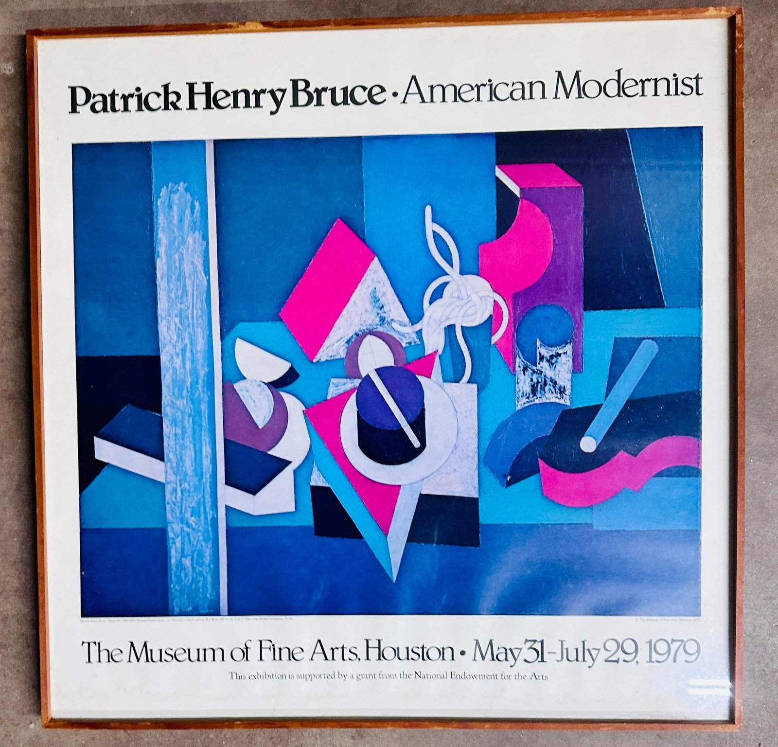 Original Patrick Henry Bruce "American Modernist " 1979 Exhibition Poster - 4
