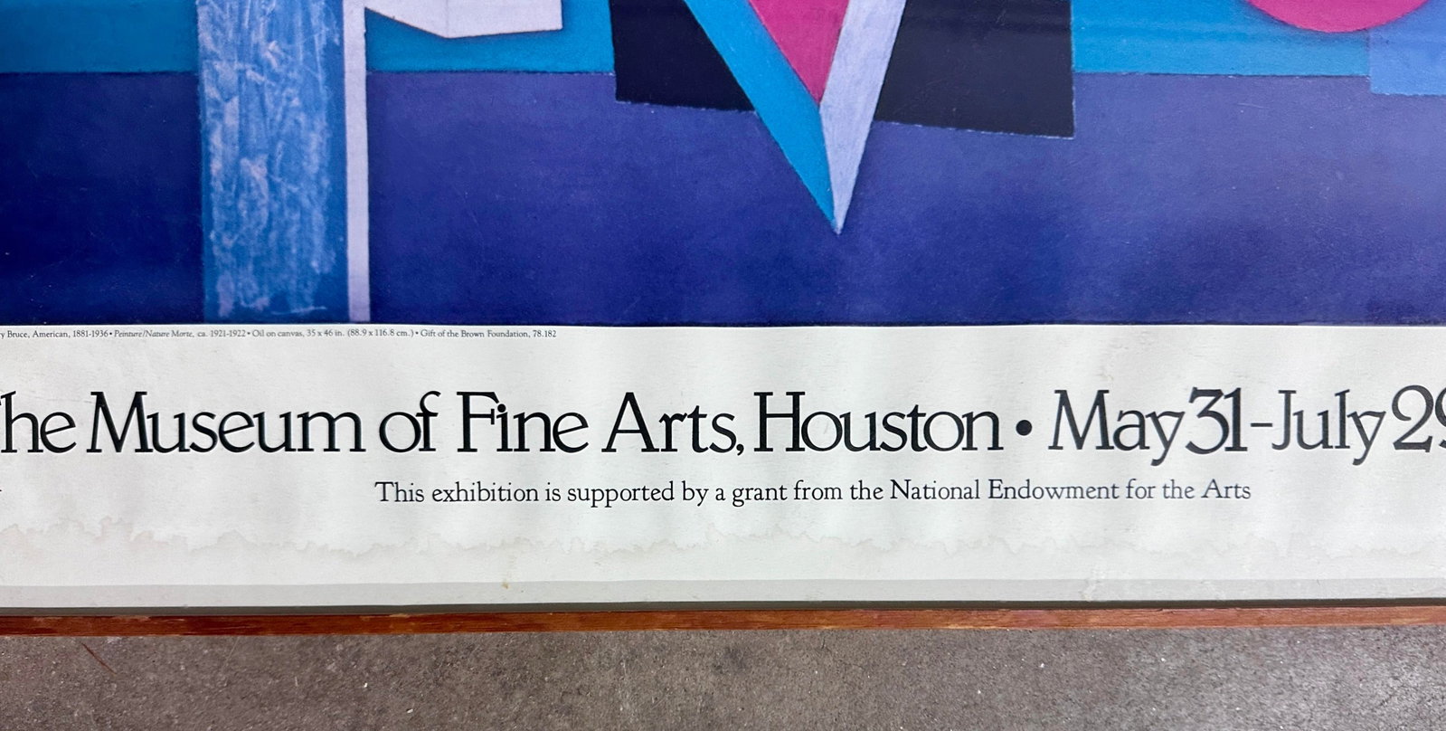 Original Patrick Henry Bruce "American Modernist " 1979 Exhibition Poster - 5