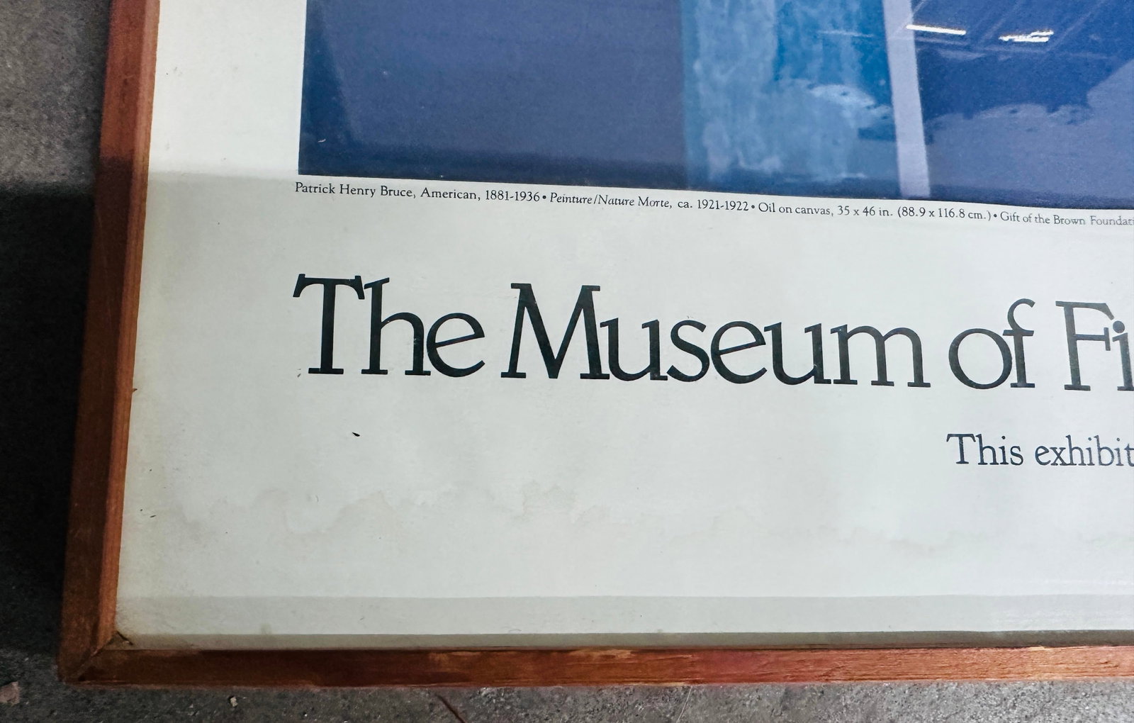 Original Patrick Henry Bruce "American Modernist " 1979 Exhibition Poster - 7
