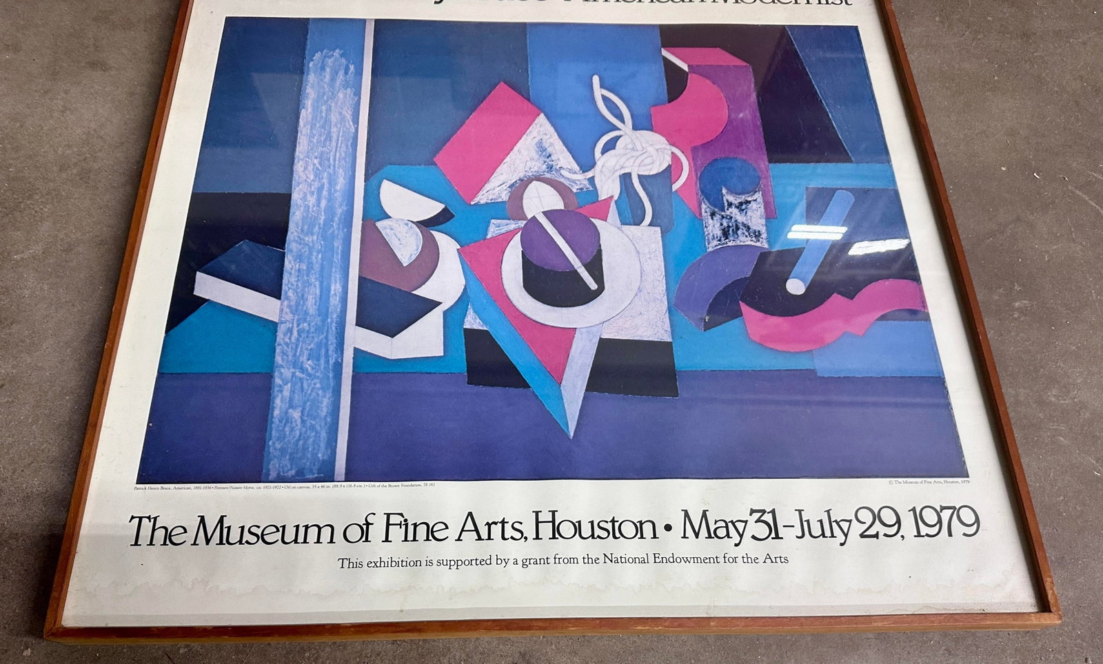 Original Patrick Henry Bruce "American Modernist " 1979 Exhibition Poster - 8