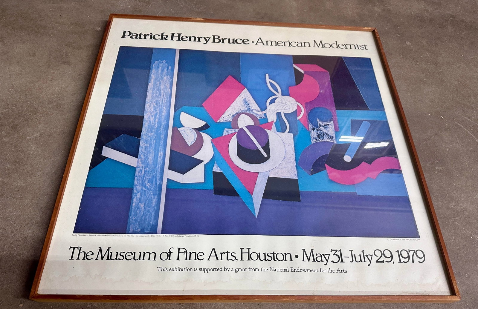 Original Patrick Henry Bruce "American Modernist " 1979 Exhibition Poster - 9