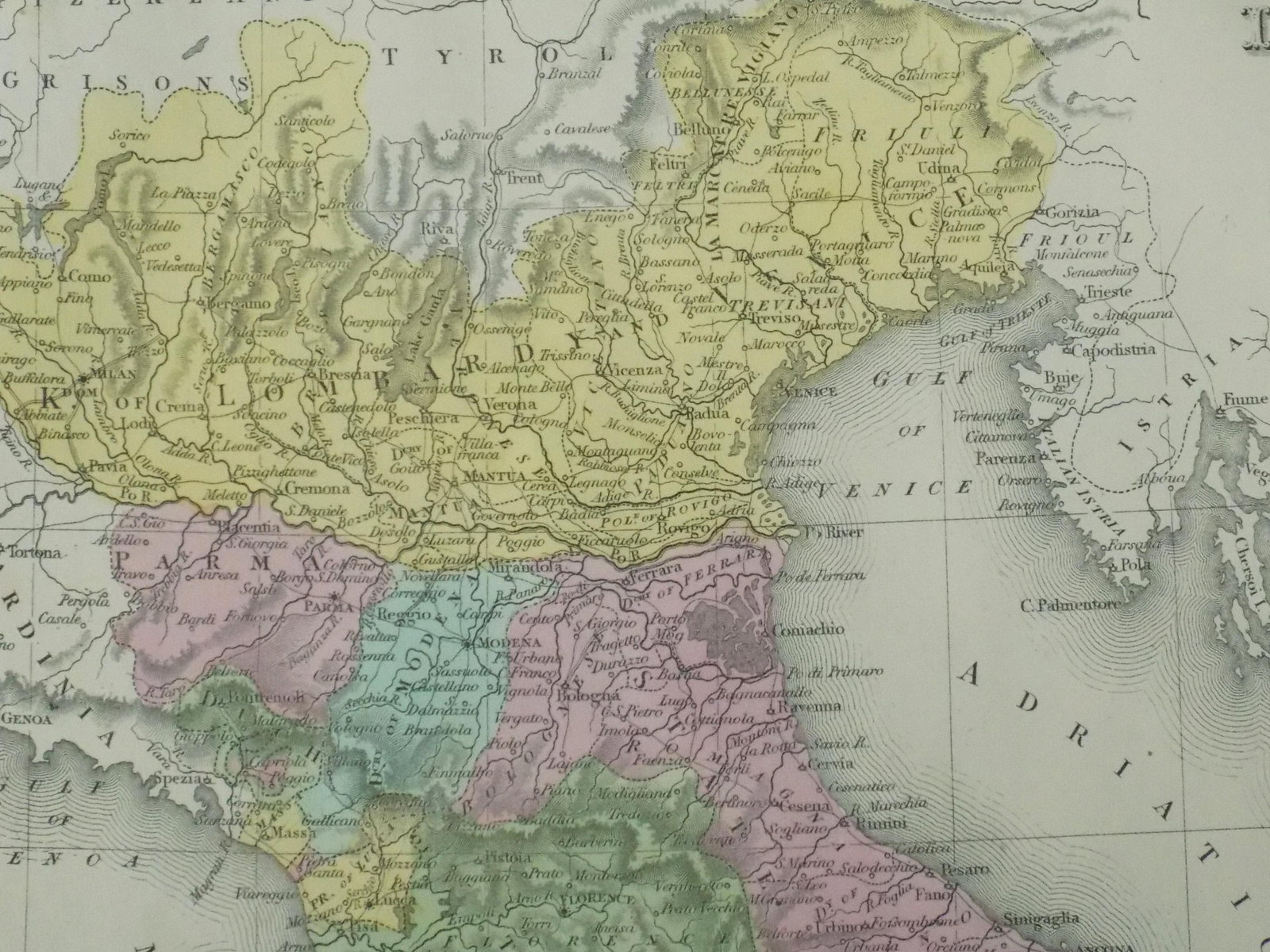 Venezuela, New Grenada & Equador, Original Map by Cowperthwait, 1850 - 2
