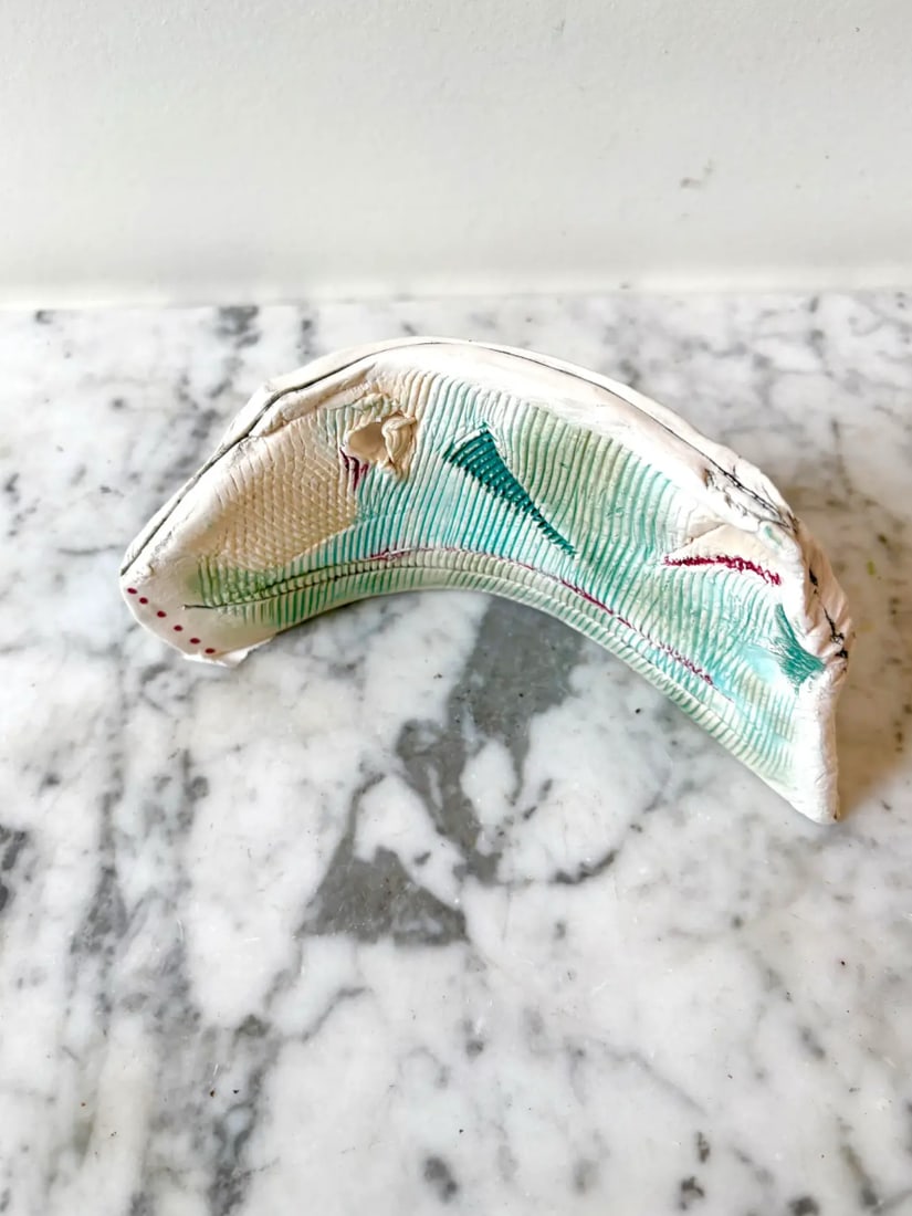 1980s Barbara Beck Free Form Handbuilt Porcelain Sculpture - 4
