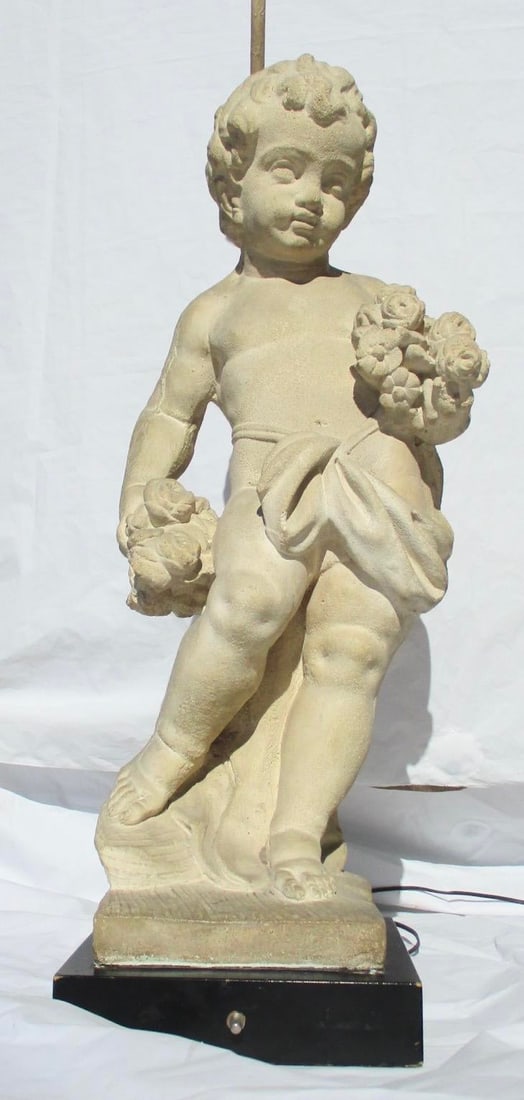 Allegorical Seasons Figural Sculpture Table Lamps - A Pair of 2 - 2