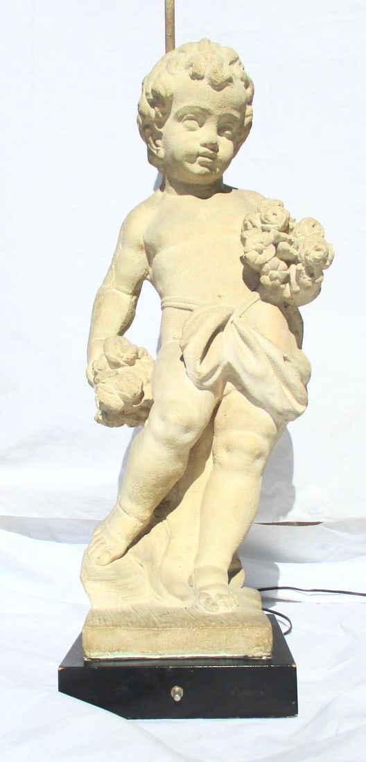 Allegorical Seasons Figural Sculpture Table Lamps - A Pair of 2 - 4