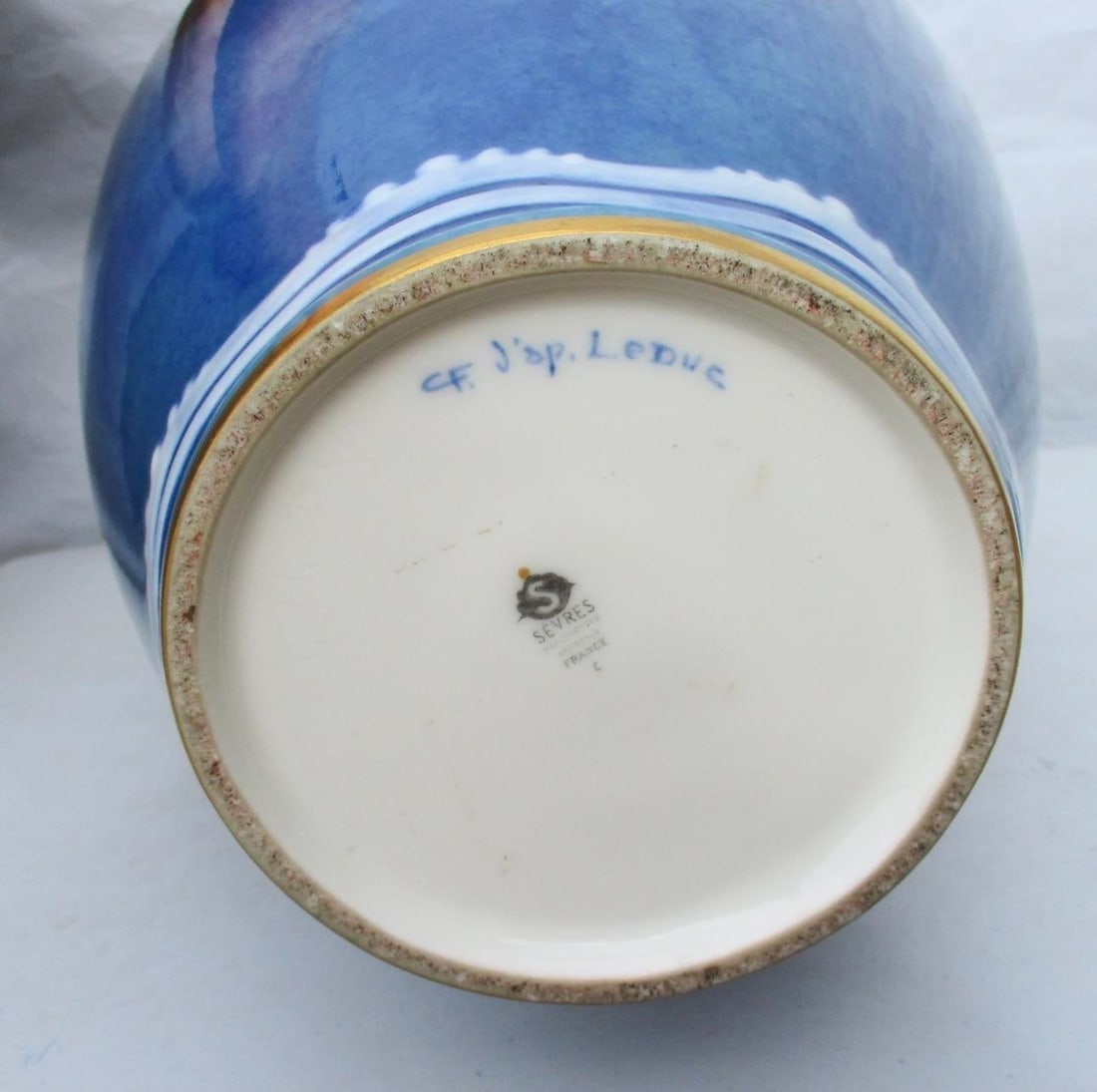 Art Deco Sevres Porcelain Large GingerJar Signed by Artist Leduc 1920s - 10