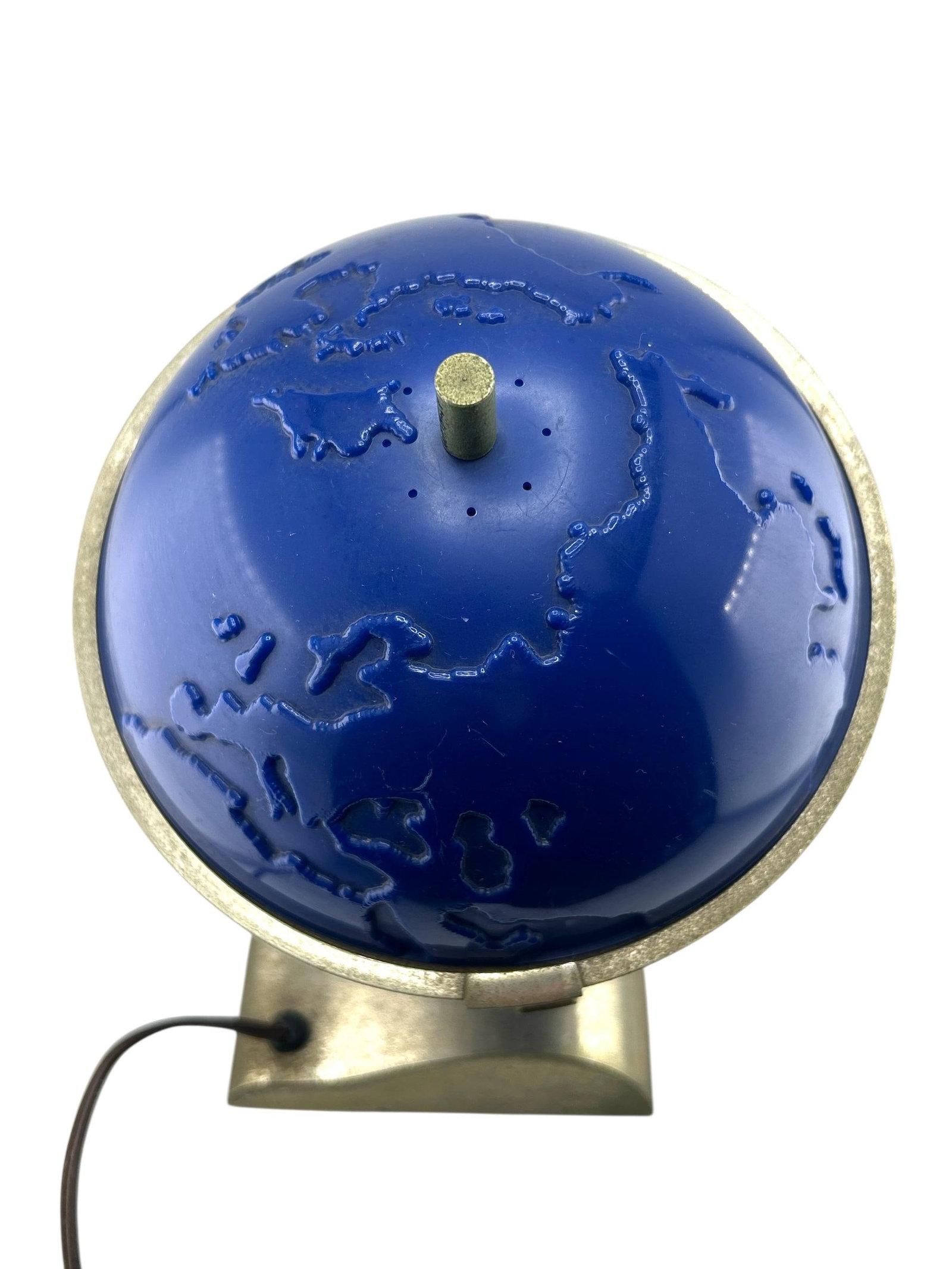 Vintage 1956 Schlitz Beer Salesman Sample Rotating Globe Desk Lamp - 5