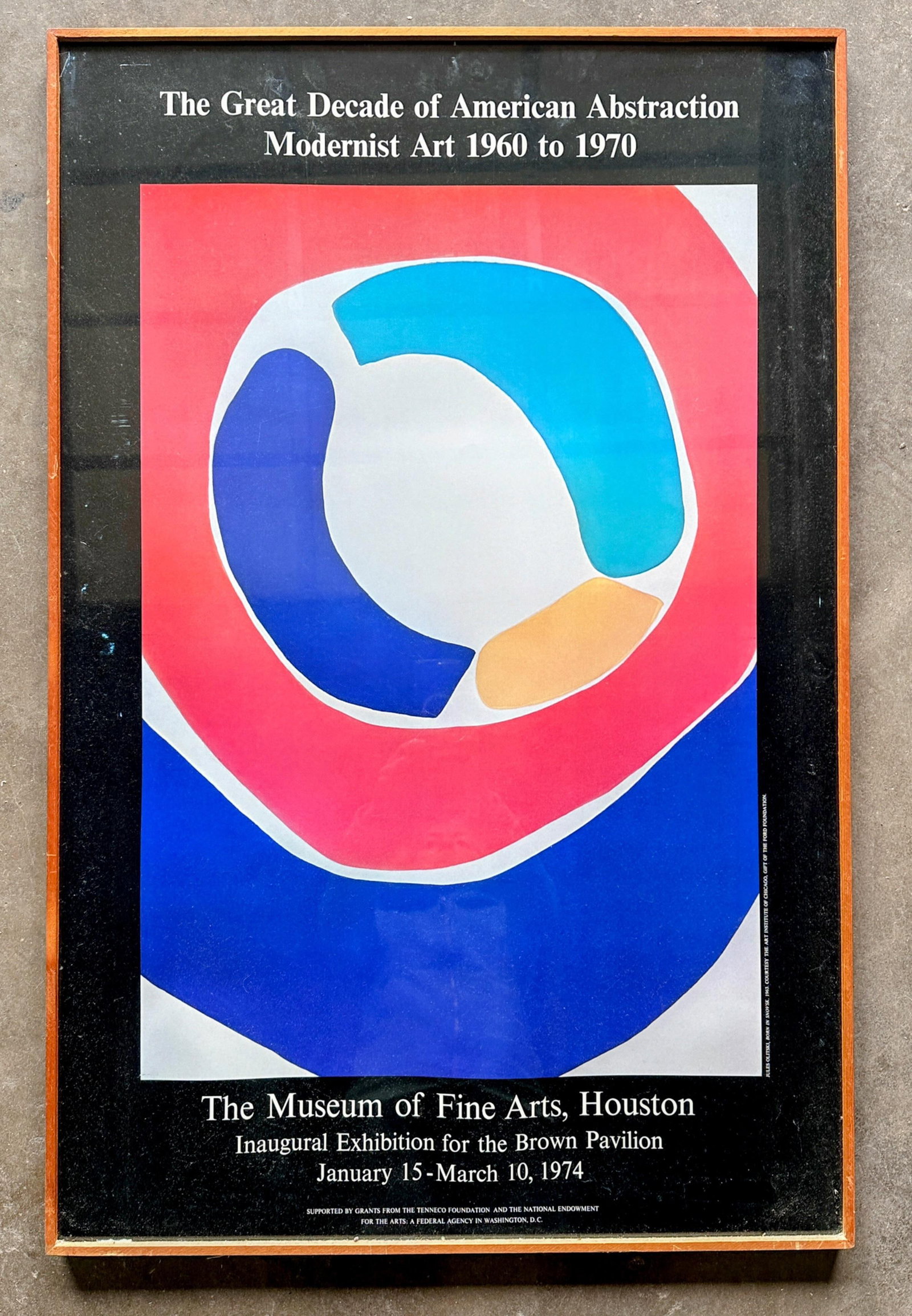 1970s Original Poster Jules Olitski "Born in Snowsk" From Abstraction Modernist Art Exhibition - 11