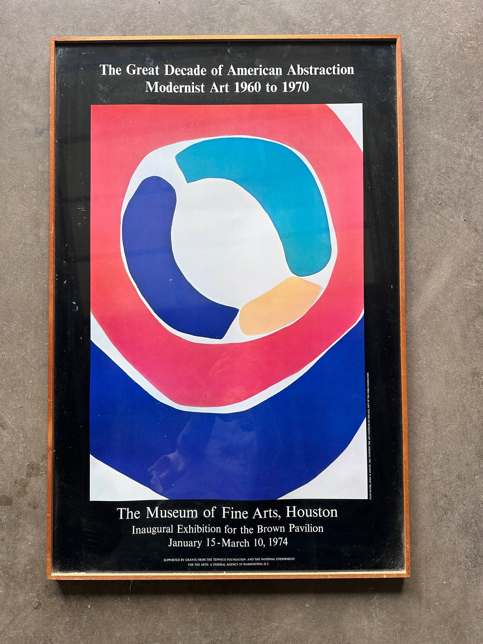 1970s Original Poster Jules Olitski "Born in Snowsk" From Abstraction Modernist Art Exhibition - 4