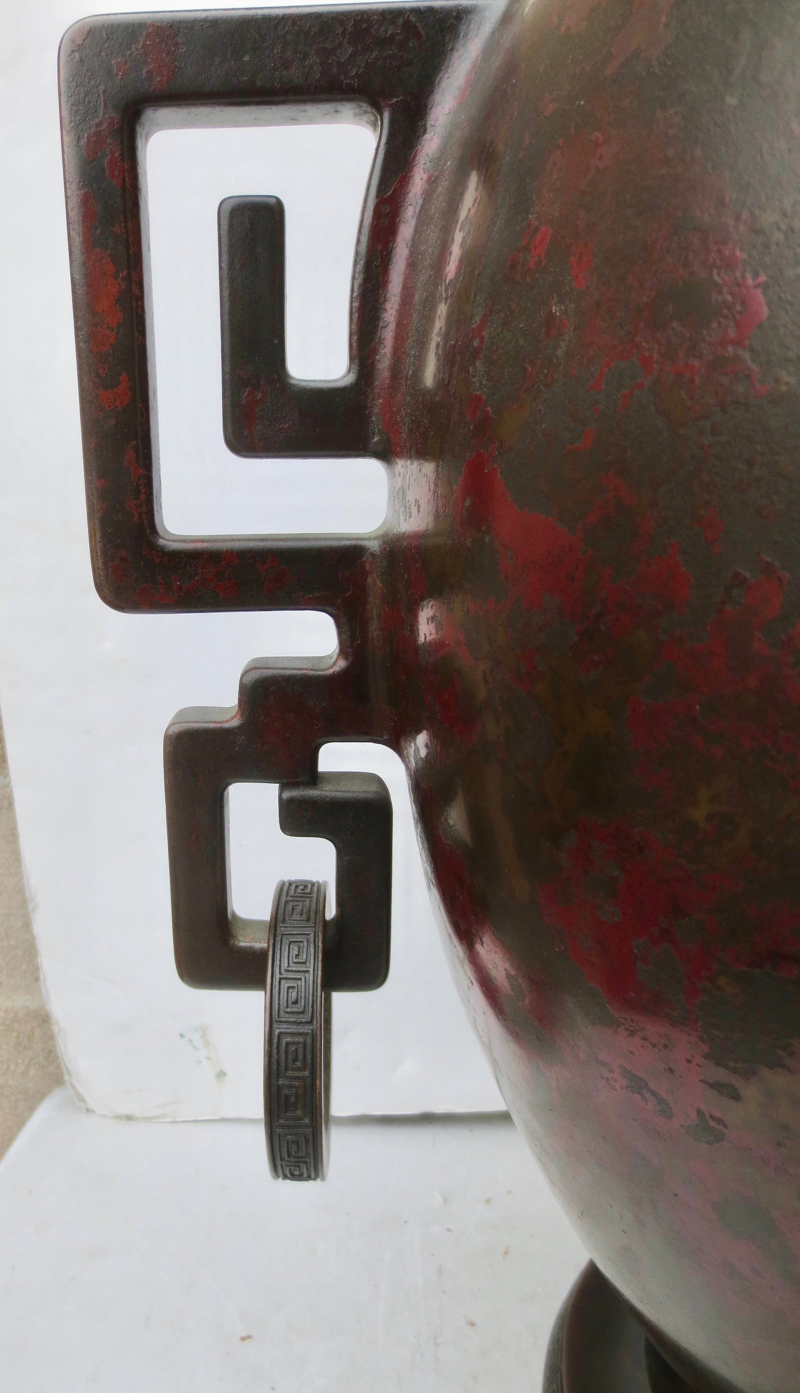 Massive Japanese Meiji Bronze Vase by Sencho Ku Circa 1900 - 10