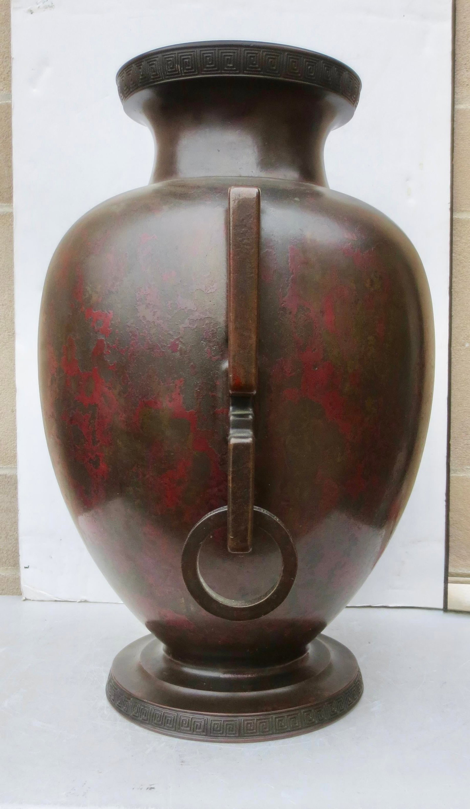 Massive Japanese Meiji Bronze Vase by Sencho Ku Circa 1900 - 2