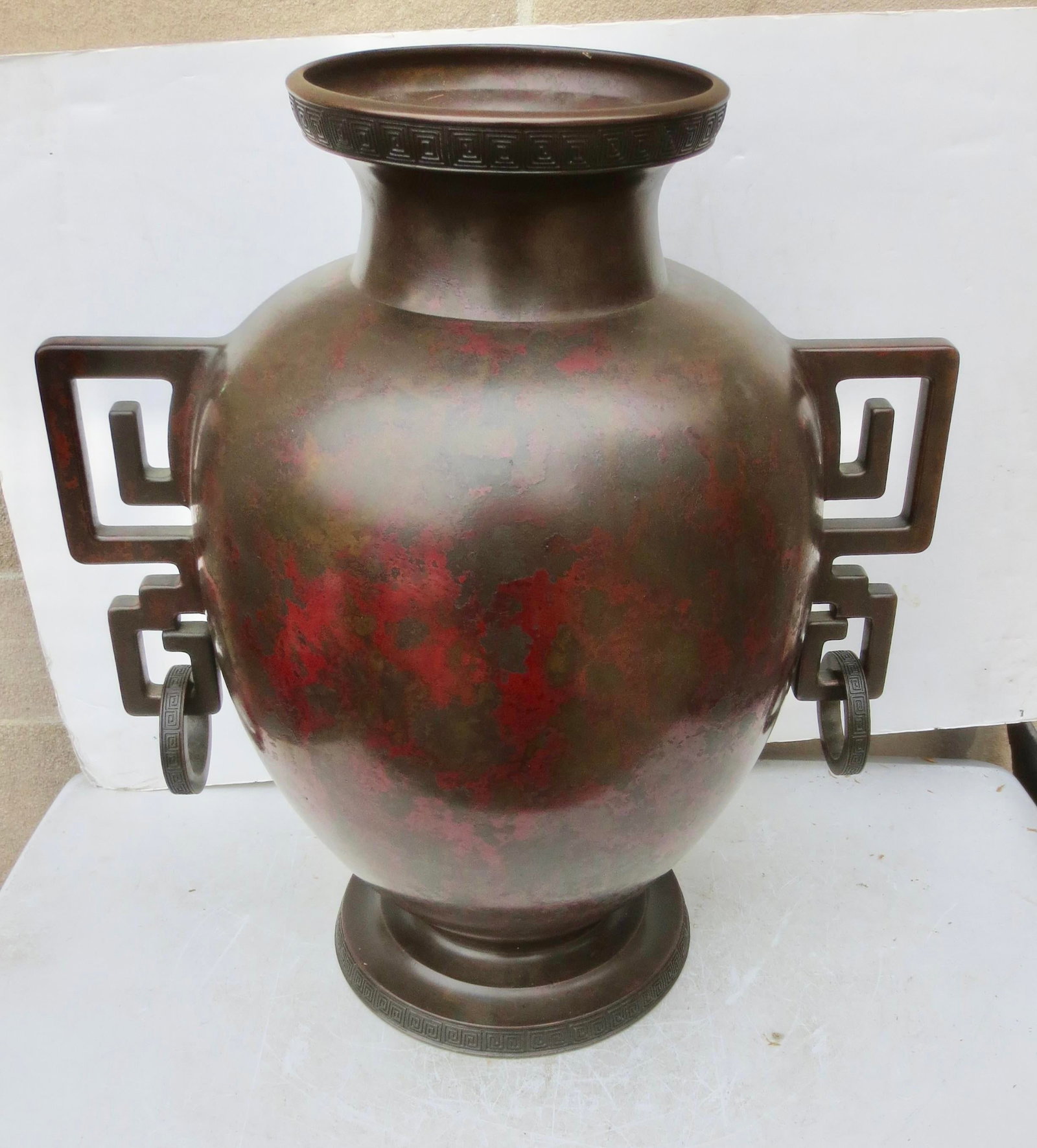 Massive Japanese Meiji Bronze Vase by Sencho Ku Circa 1900 - 6