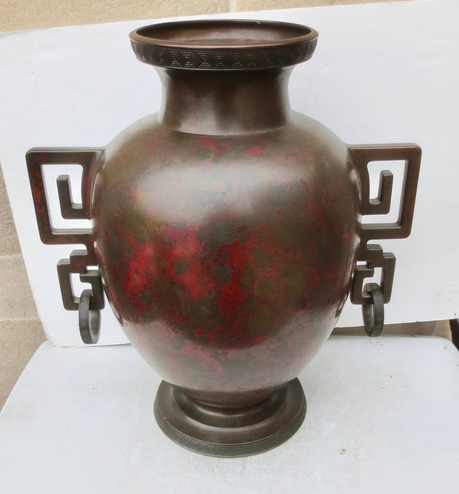 Massive Japanese Meiji Bronze Vase by Sencho Ku Circa 1900 - 8