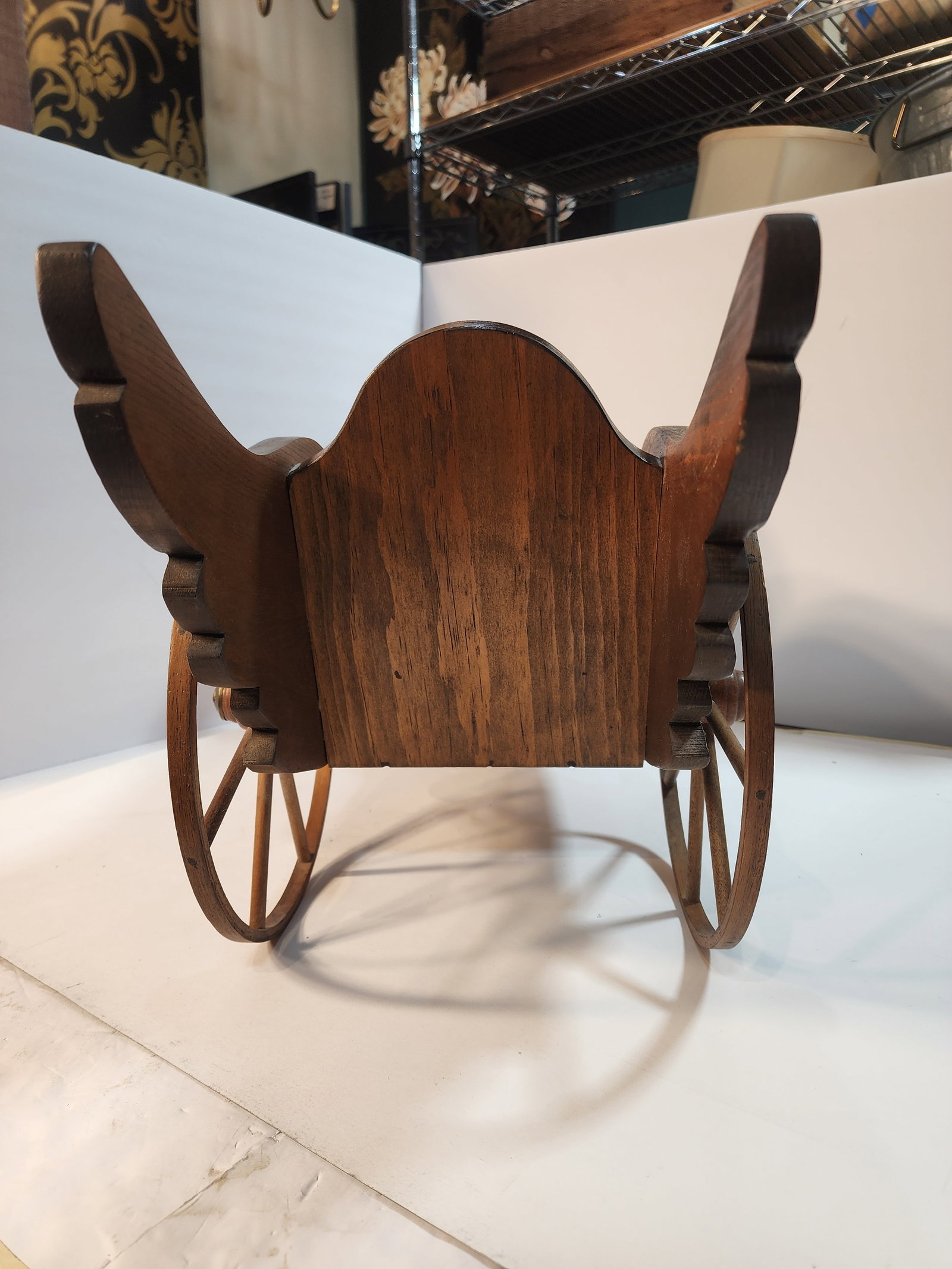 Hand Carved Wood Goose Wagon by Pruitt"s Place - 7