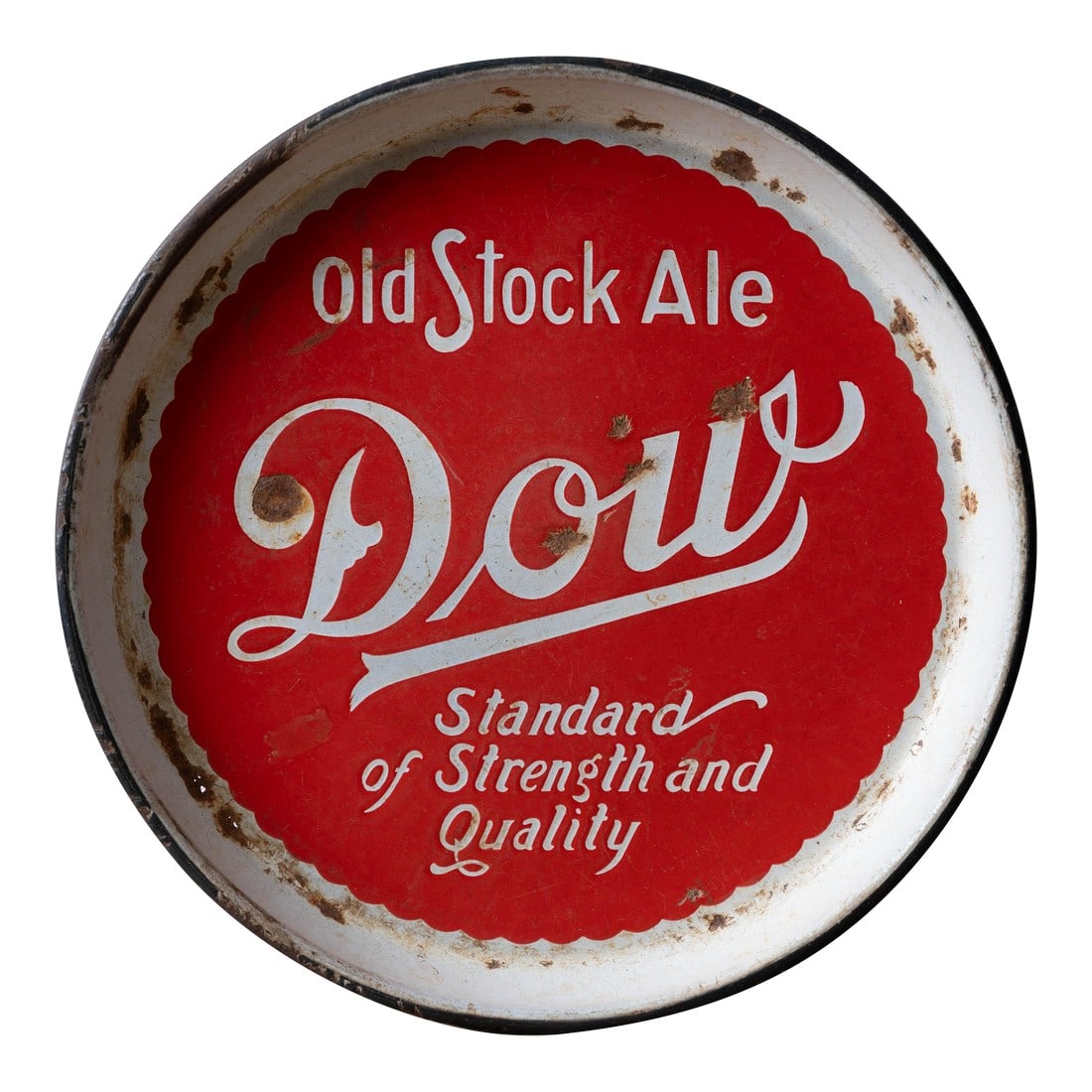 Dow Old Stock Ale Porcelain Beer Tray, Montreal Canada, c.1940 (1 of 6)
