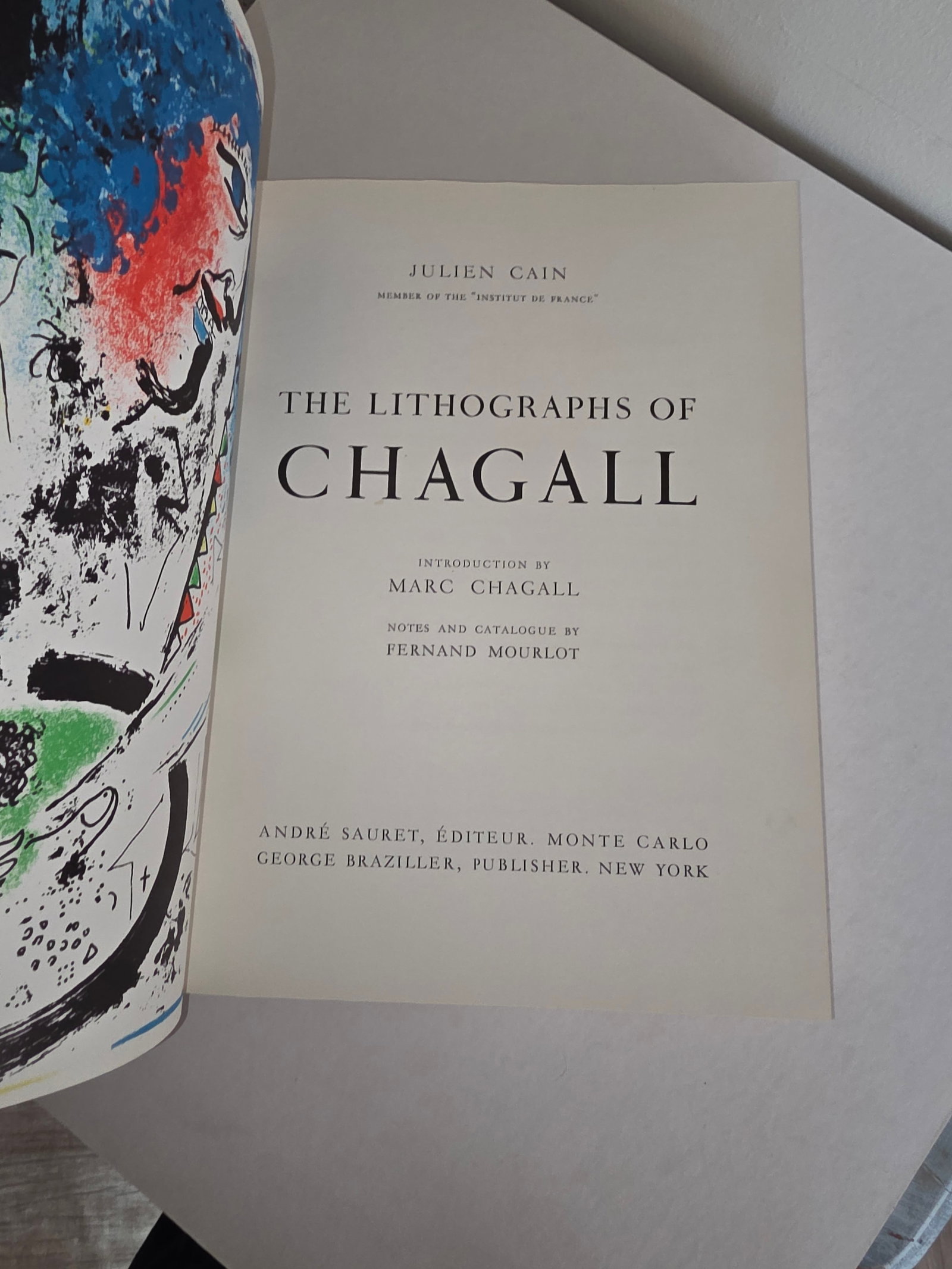 Lithographe Marc Chagall Book 1960 - 11