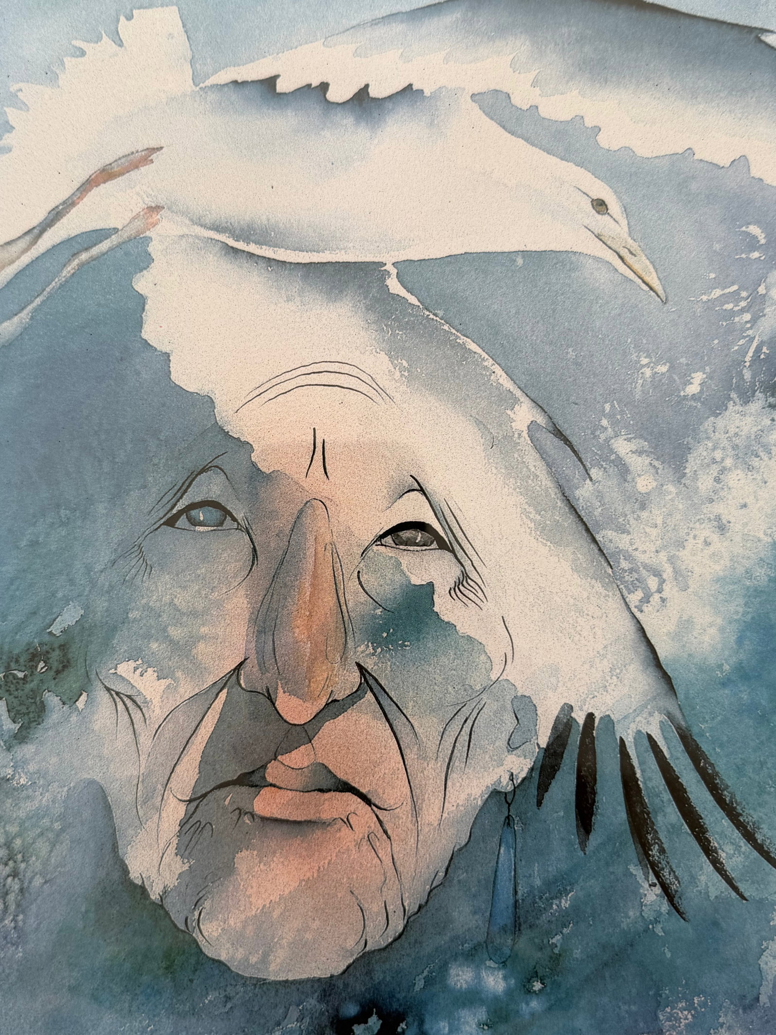 Bert Seabourn Signed Limited Edition Print 456/1000 Native Art 1983 - 6