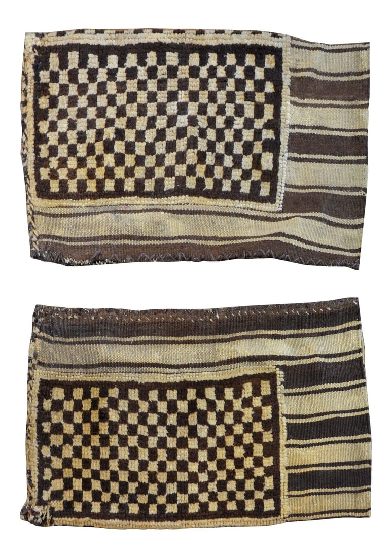 Bold Early 20th Century Gabbeh Grain Bags- a Pair (1 of 10)