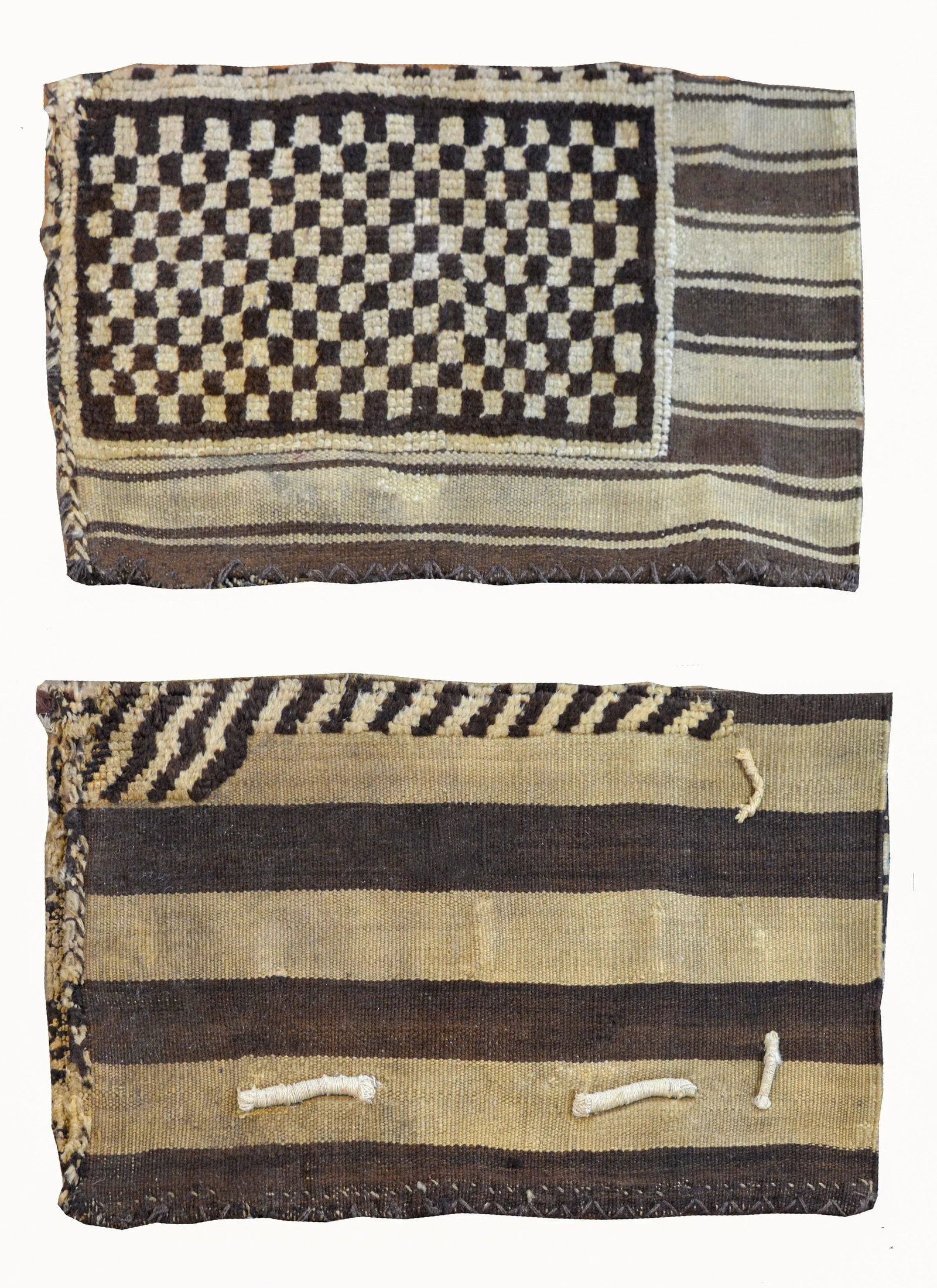 Bold Early 20th Century Gabbeh Grain Bags- a Pair - 2