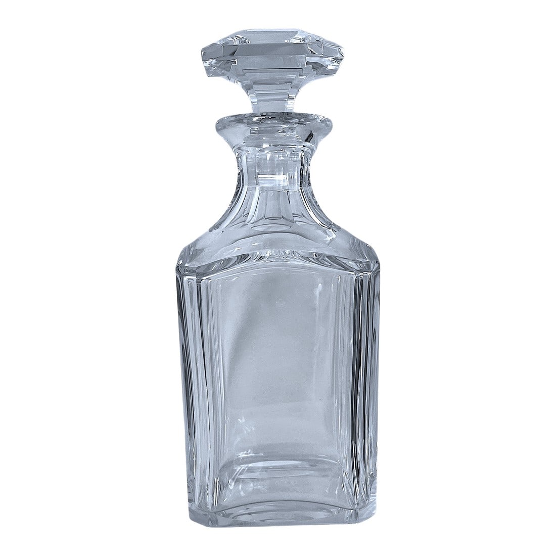 Baccarat Harcourt Pattern Crystal Whiskey Decanter | French Cut Crystal: An elegant and substantial Harcourt 1841 crystal whiskey decanter, produced by the renowned French crystal house Baccarat. The Harcourt pattern, introduced in 1841, is Baccarat's most iconic design "&